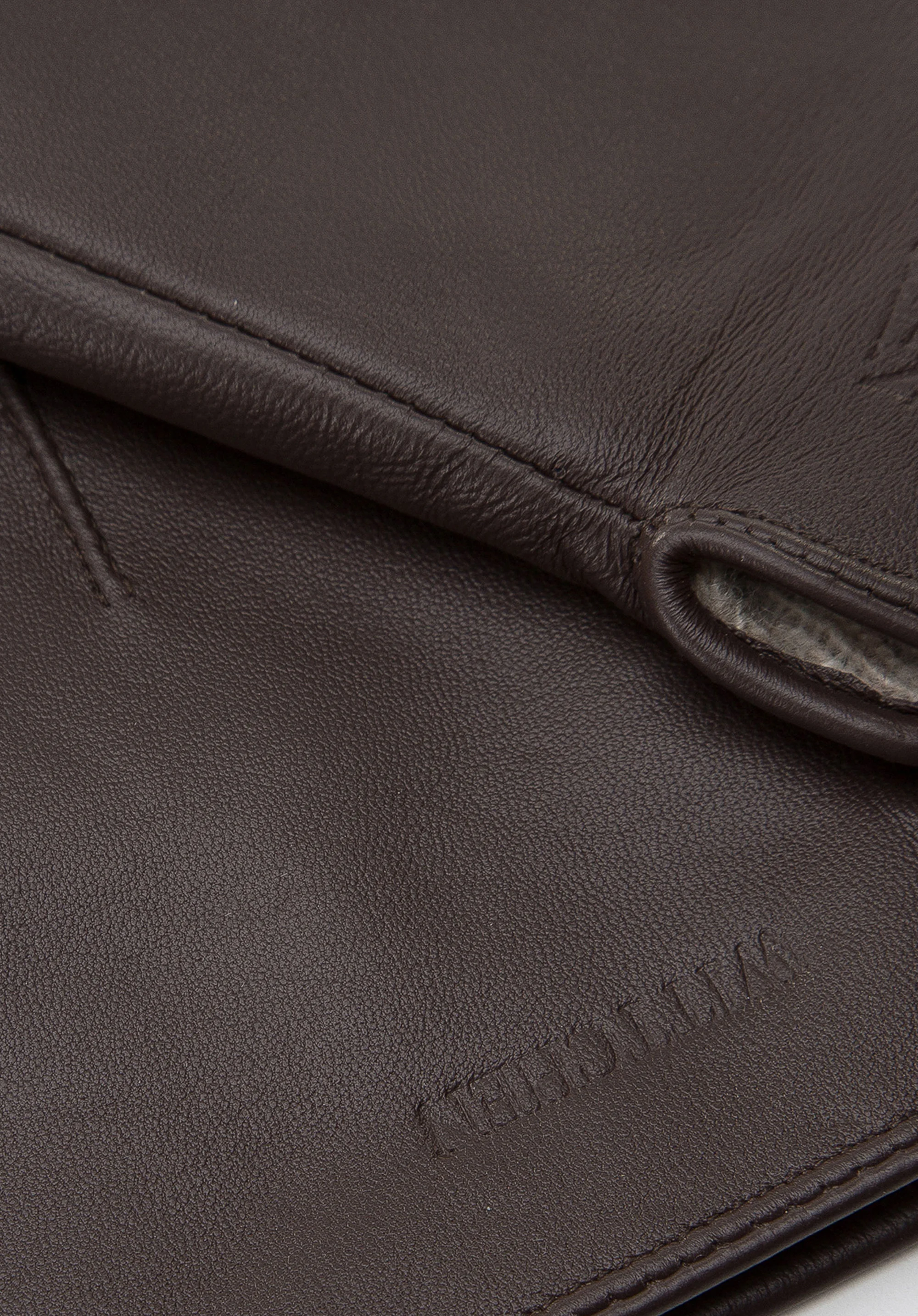 Męskie rękawiczki skórzane z przeszyciami