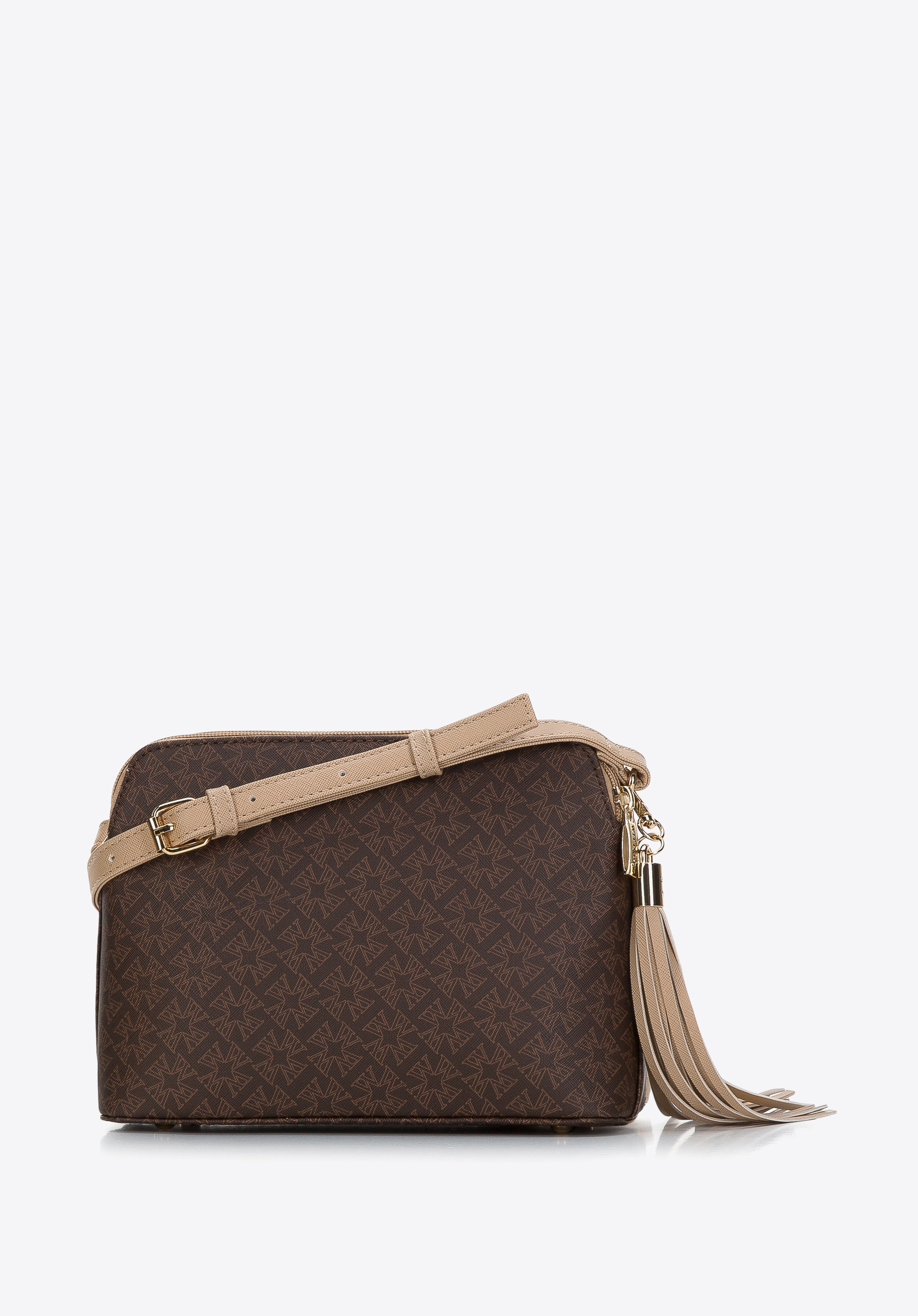 Damska listonoszka dwukomorowa w monogram