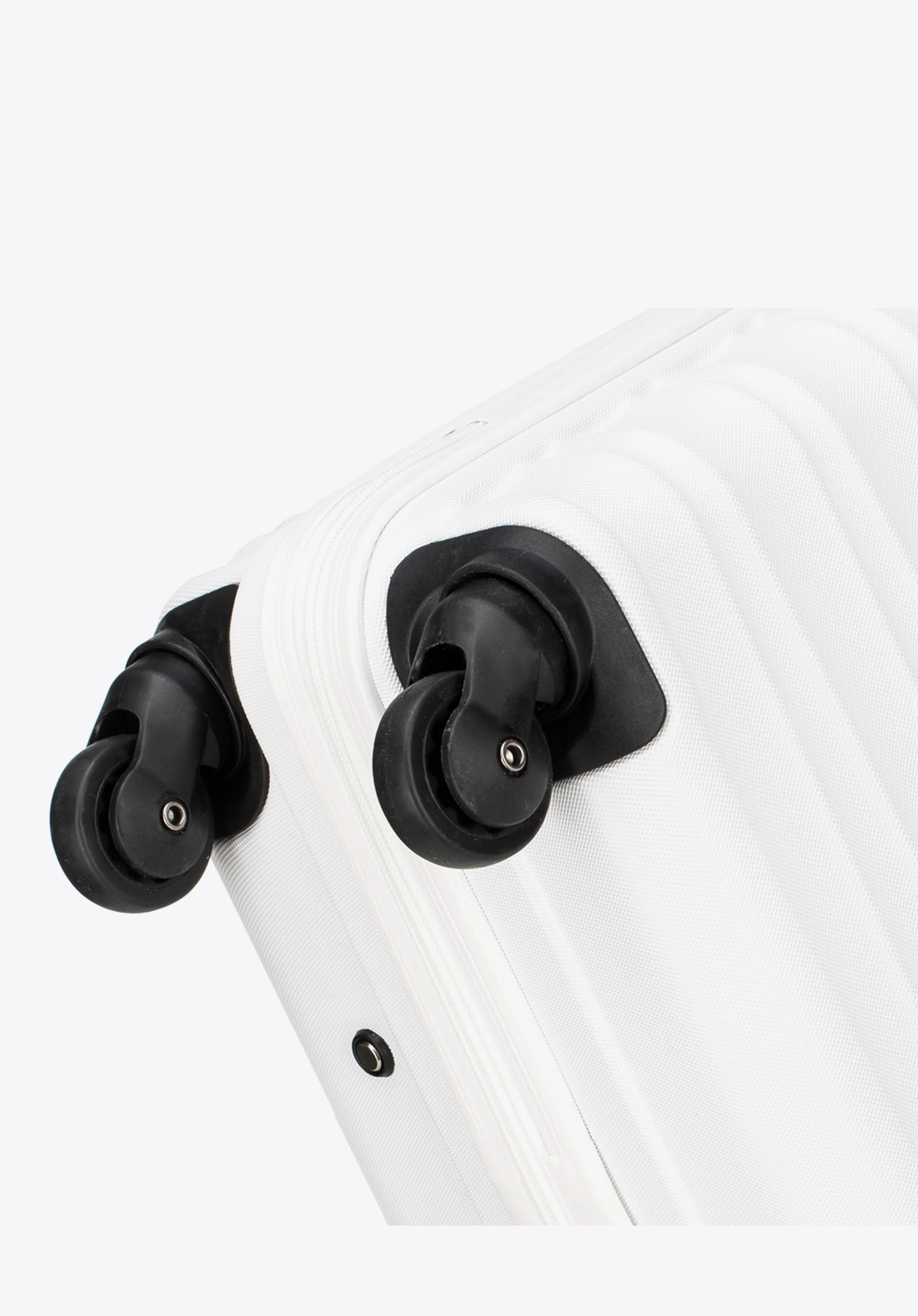 Duża walizka z ABS-u z żebrowaniem