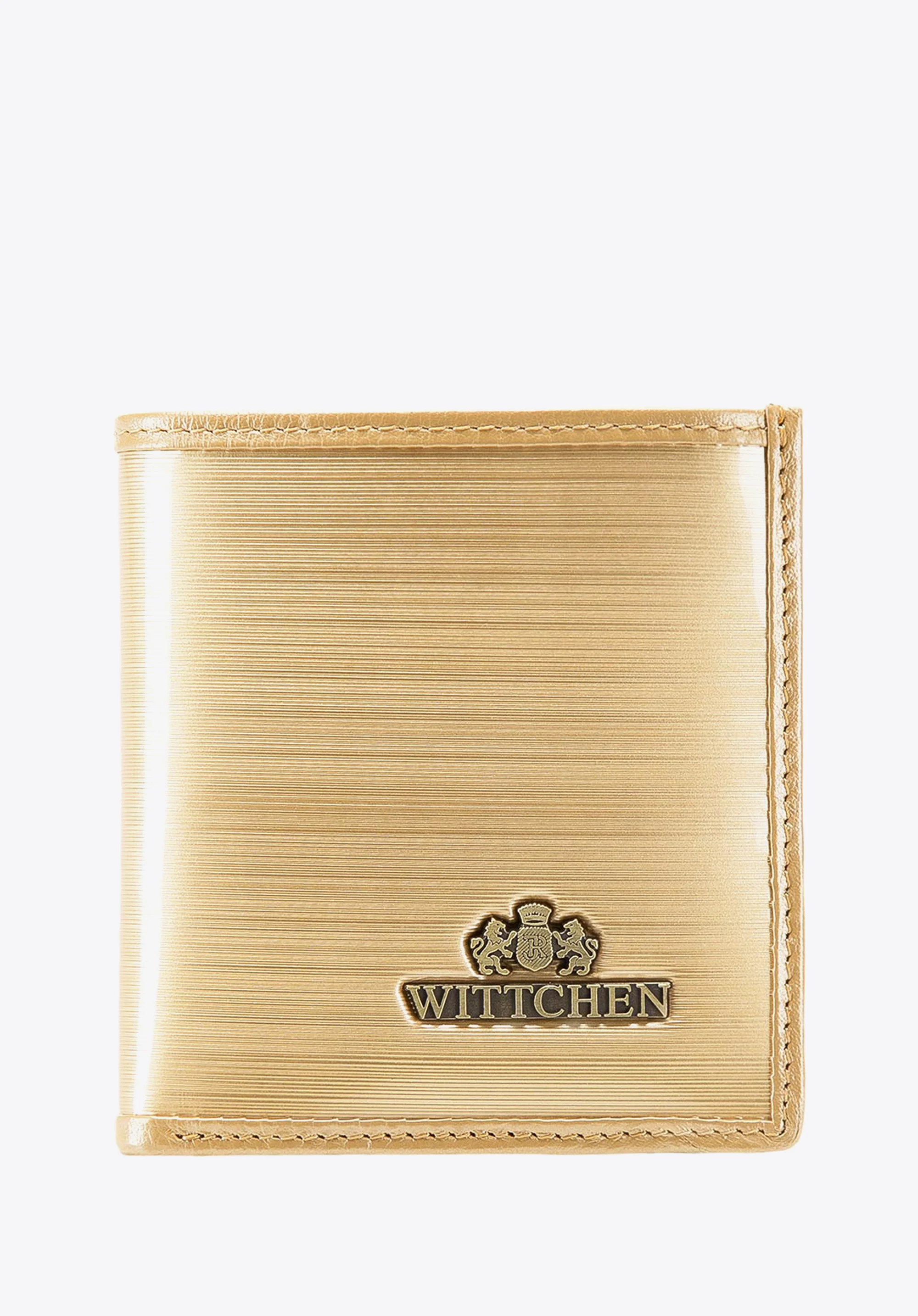 Damski portfel ze skóry lakierowany mały