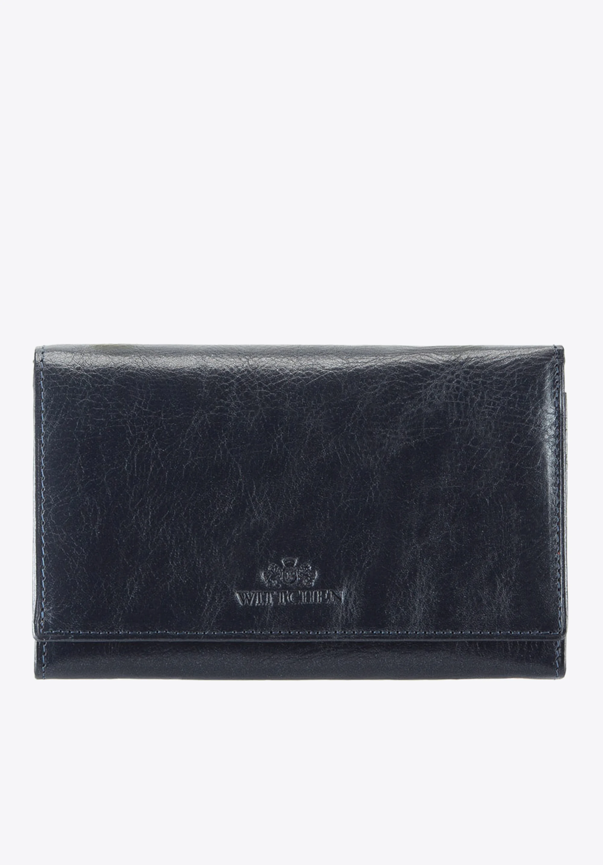 Damski portfel ze skóry z kieszenią na bigiel