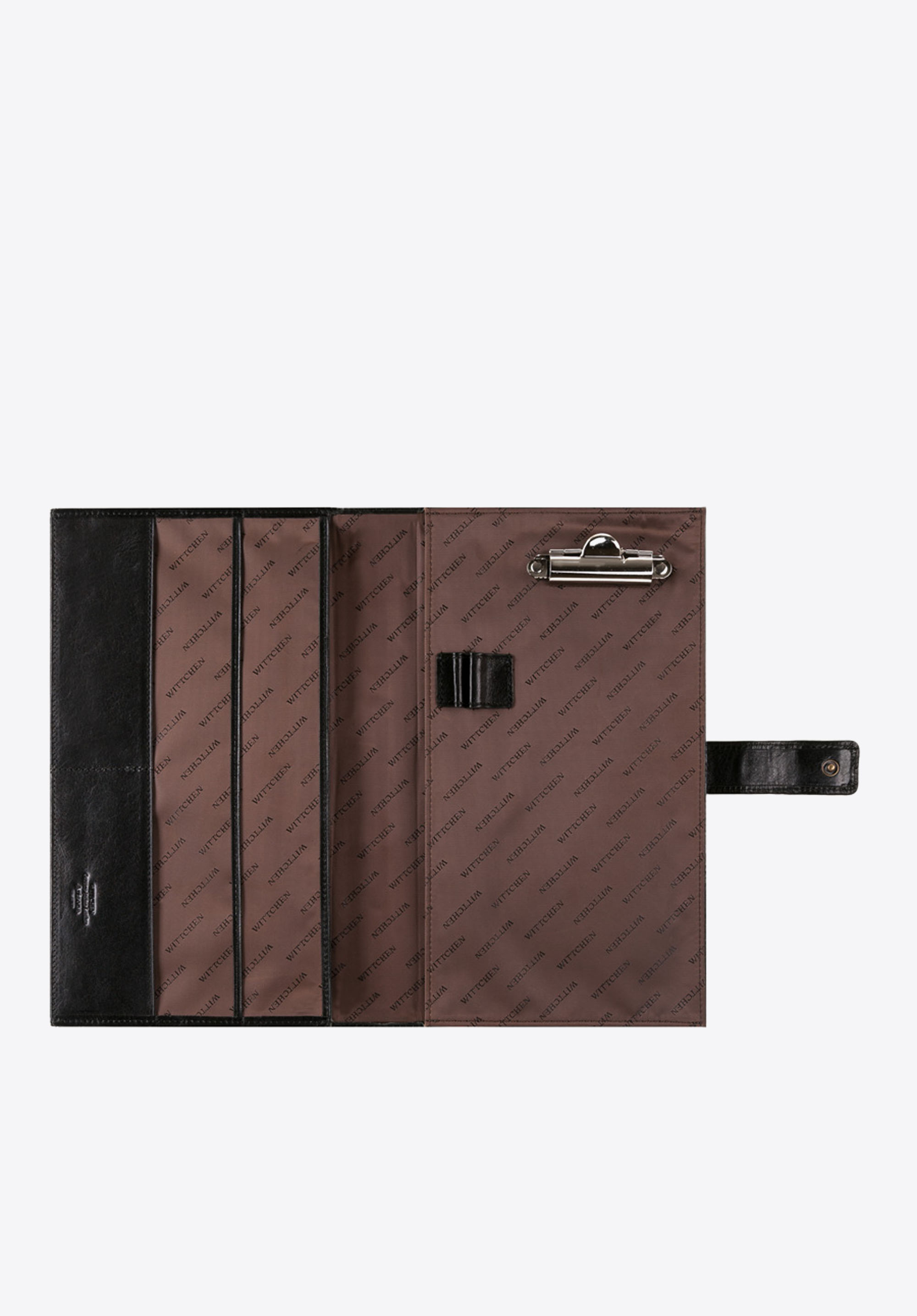 Organizer na dokumenty skórzany z klipsem