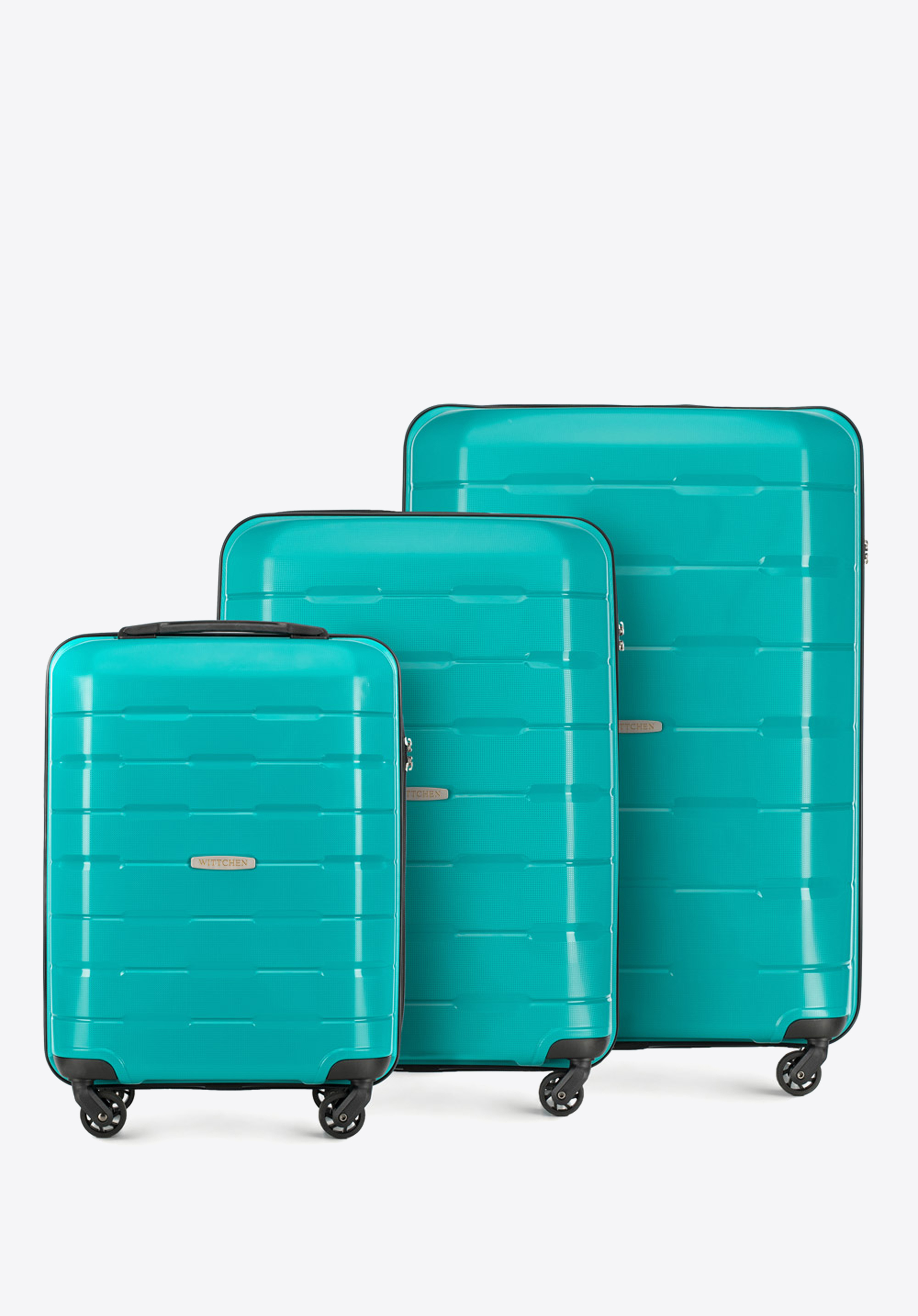 Walizka kabinowa z polipropylenu żłobiona