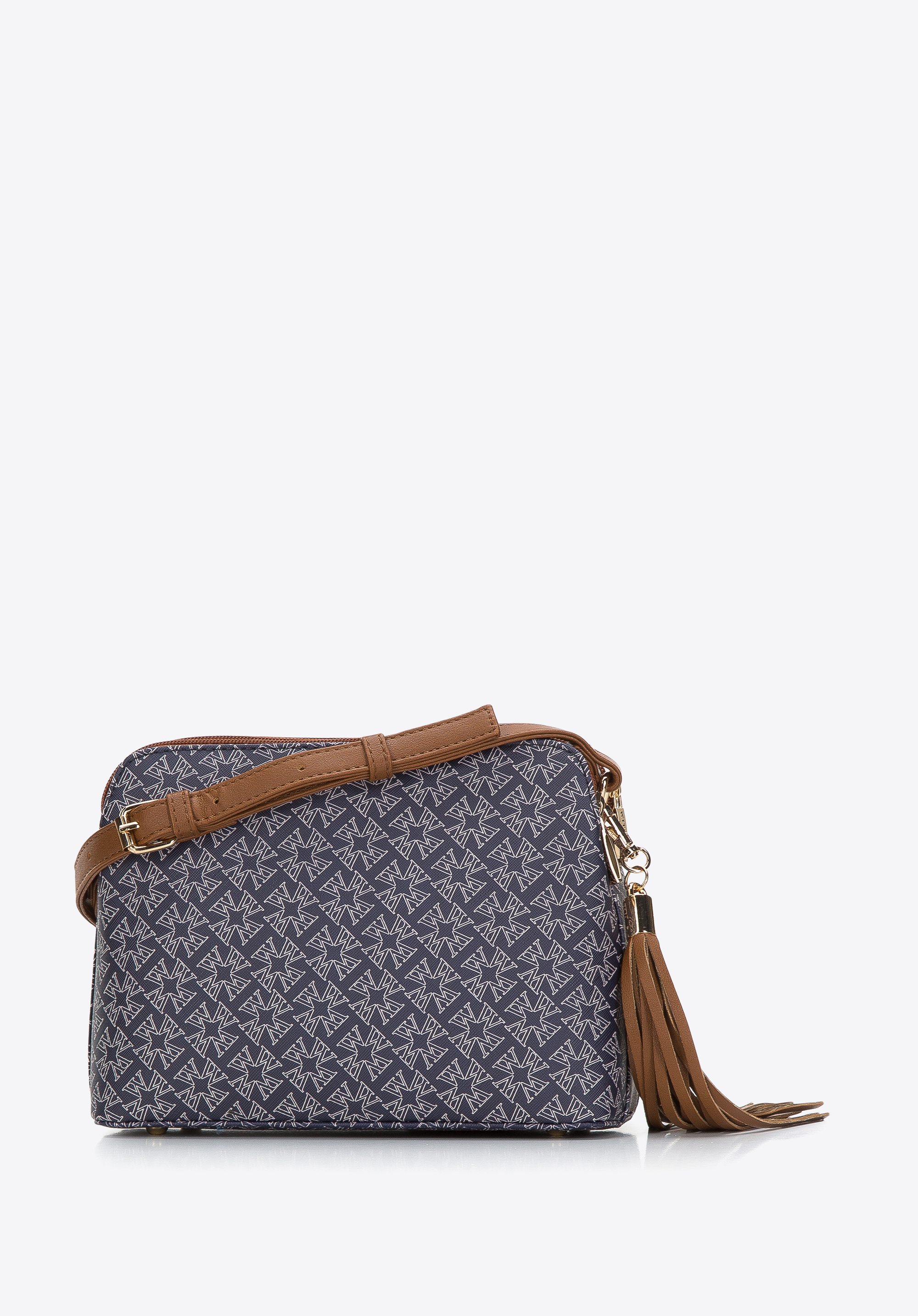 Damska listonoszka dwukomorowa w monogram