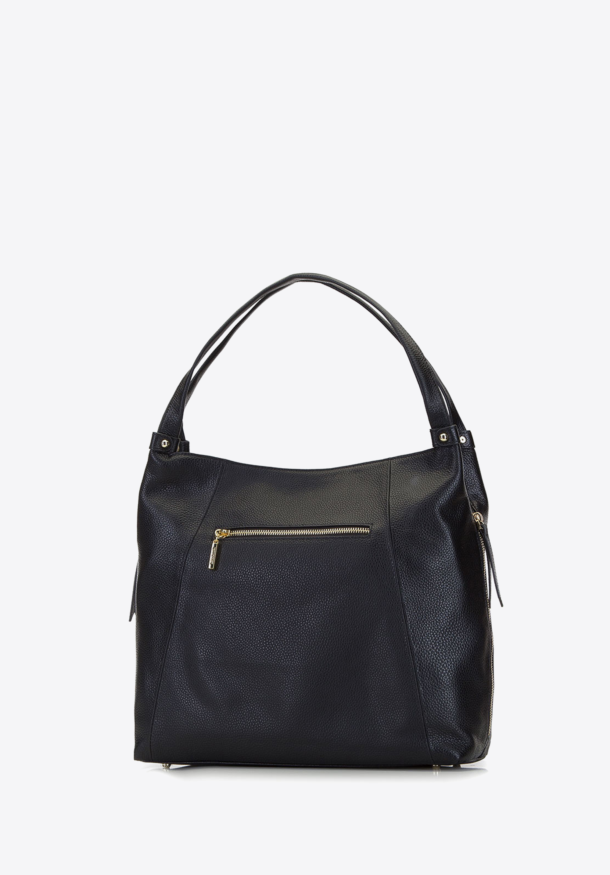 Torebka worek z miękkiej skóry