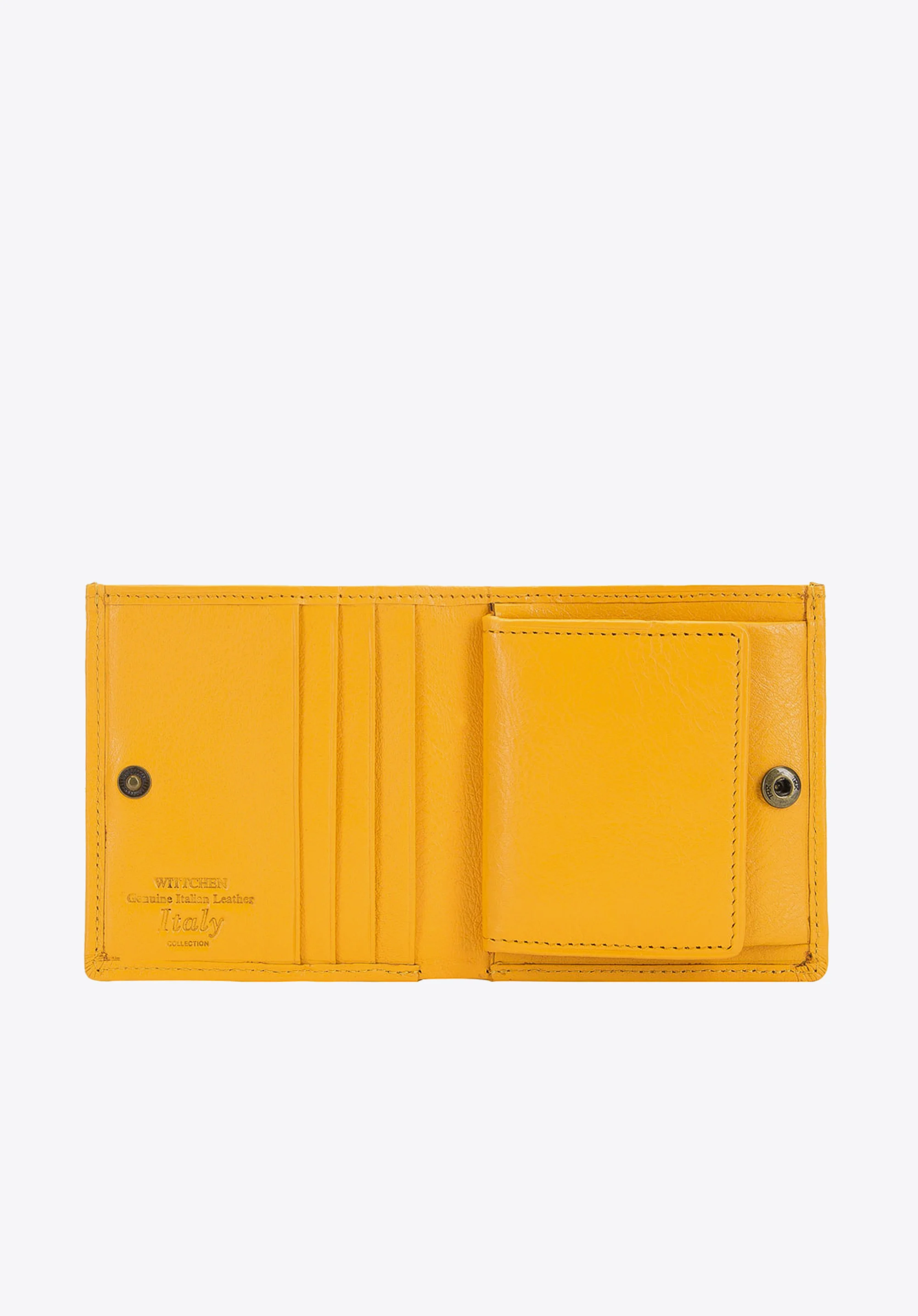 Mały skórzany portfel damski