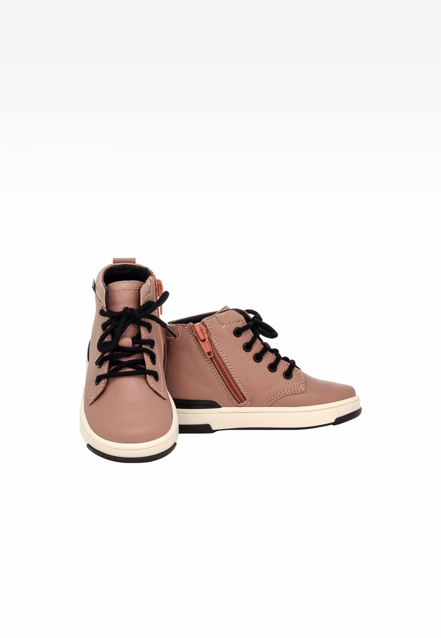 Błękitno-białe skórzane trampki BARTEK 1112104