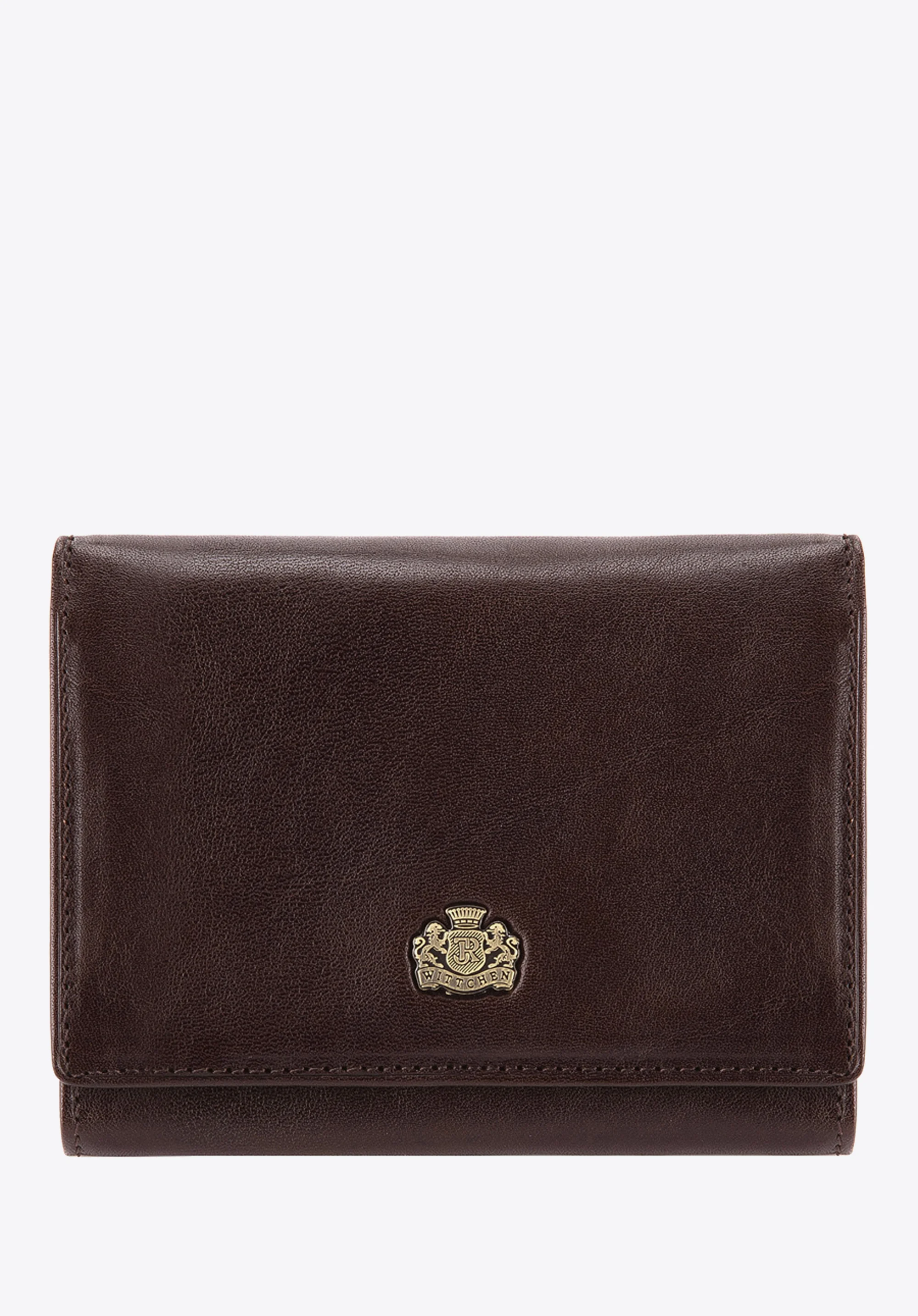 Damski portfel skórzany z herbem na napę