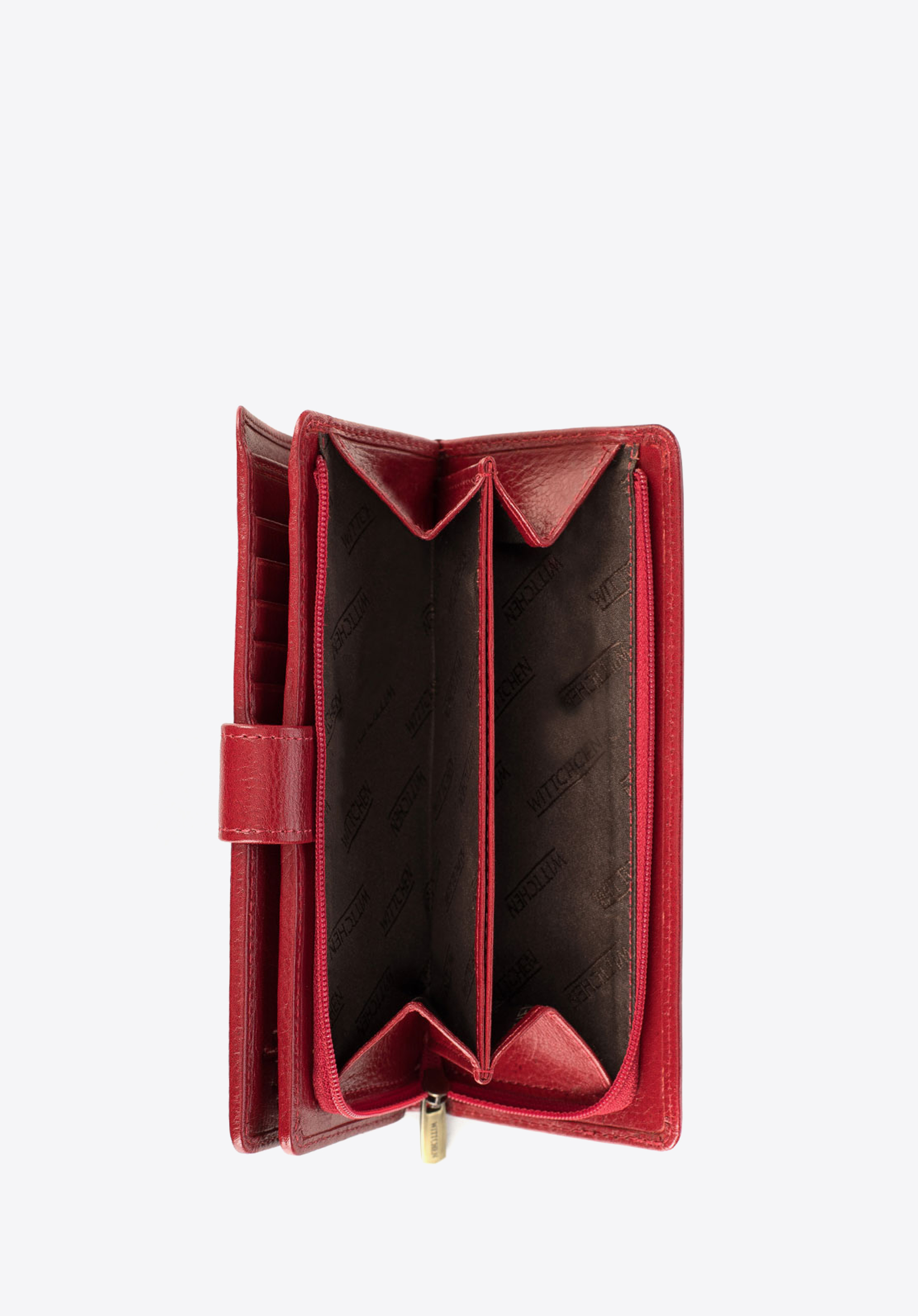 Damski portfel skórzany na napę średni