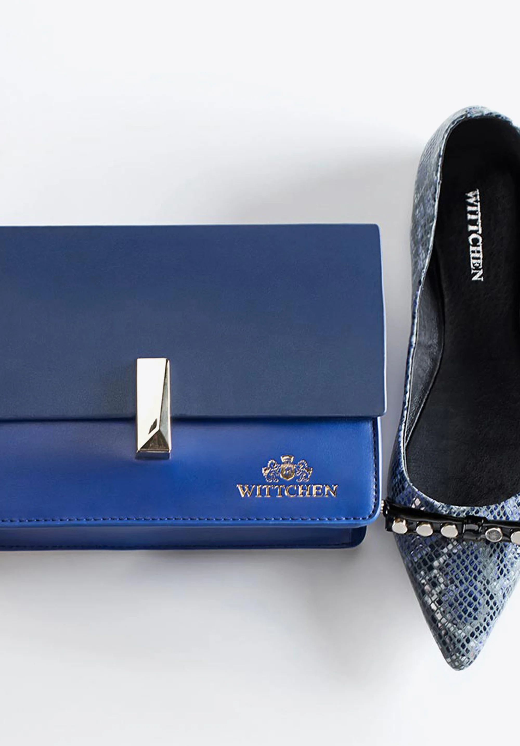 Baleriny ze skóry lizard z ćwiekami