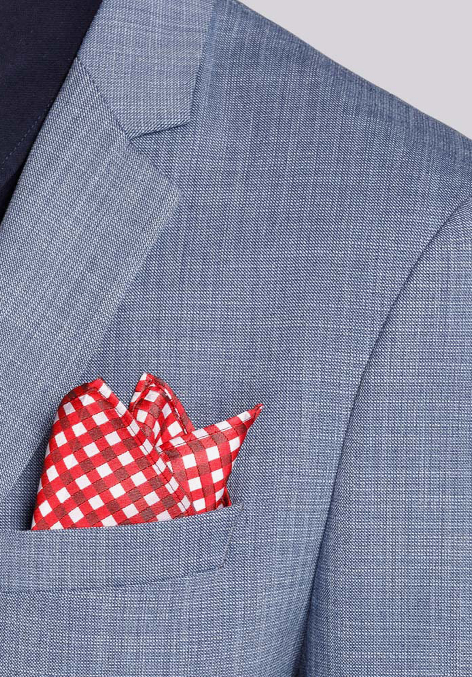 Poszetka z jedwabiu wzorzysta mała