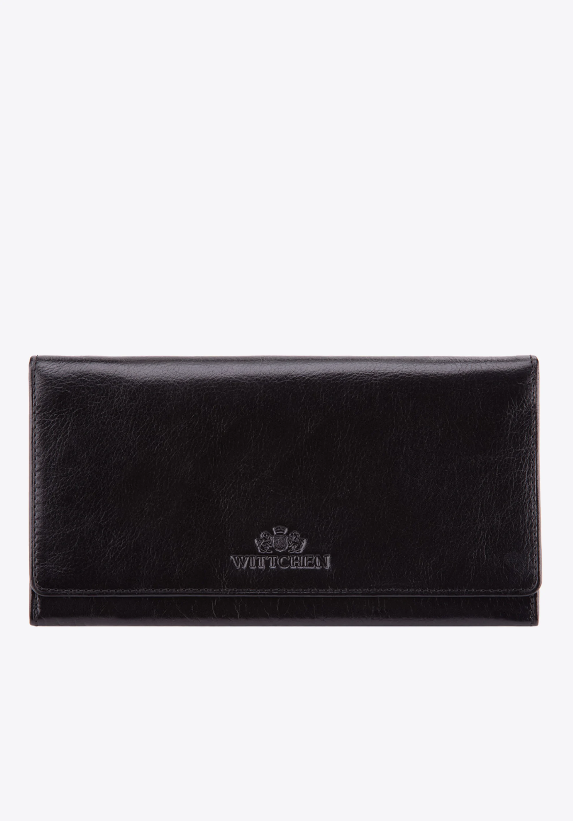 Damski portfel skórzany z kieszenią na suwak