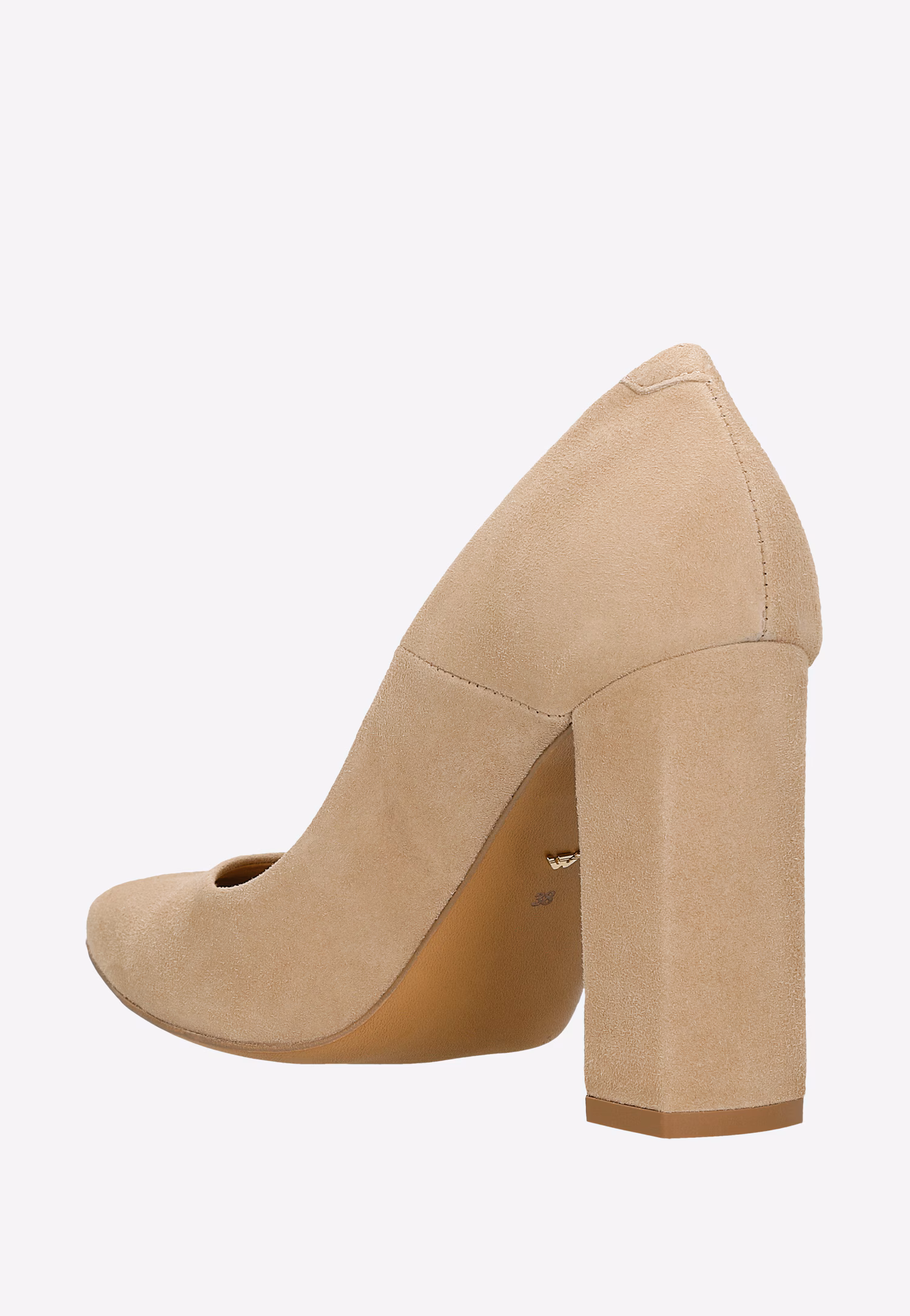 Czarne czółenka damskie na wysokim słupku