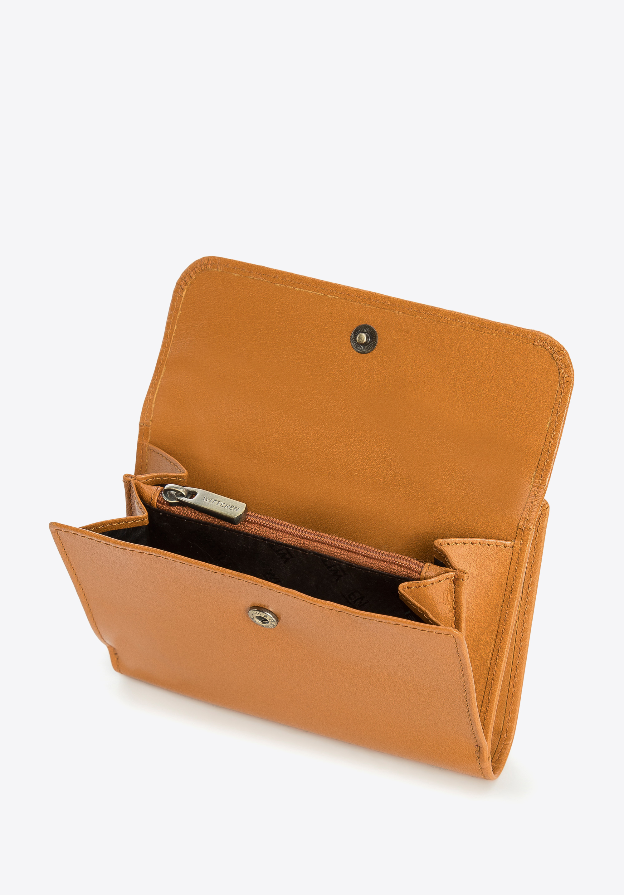 Damski portfel ze skóry z elegancką napą