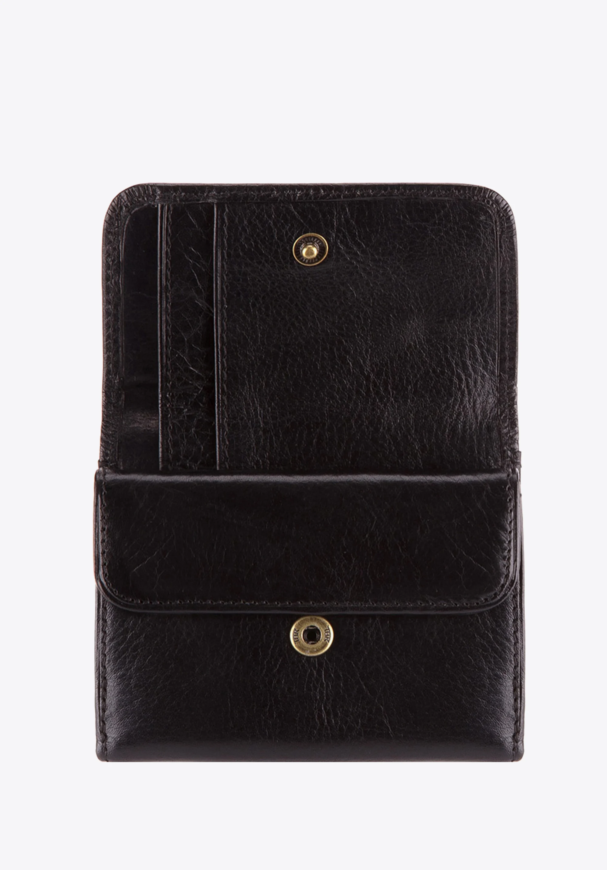 Portfel skórzany mały na zatrzask