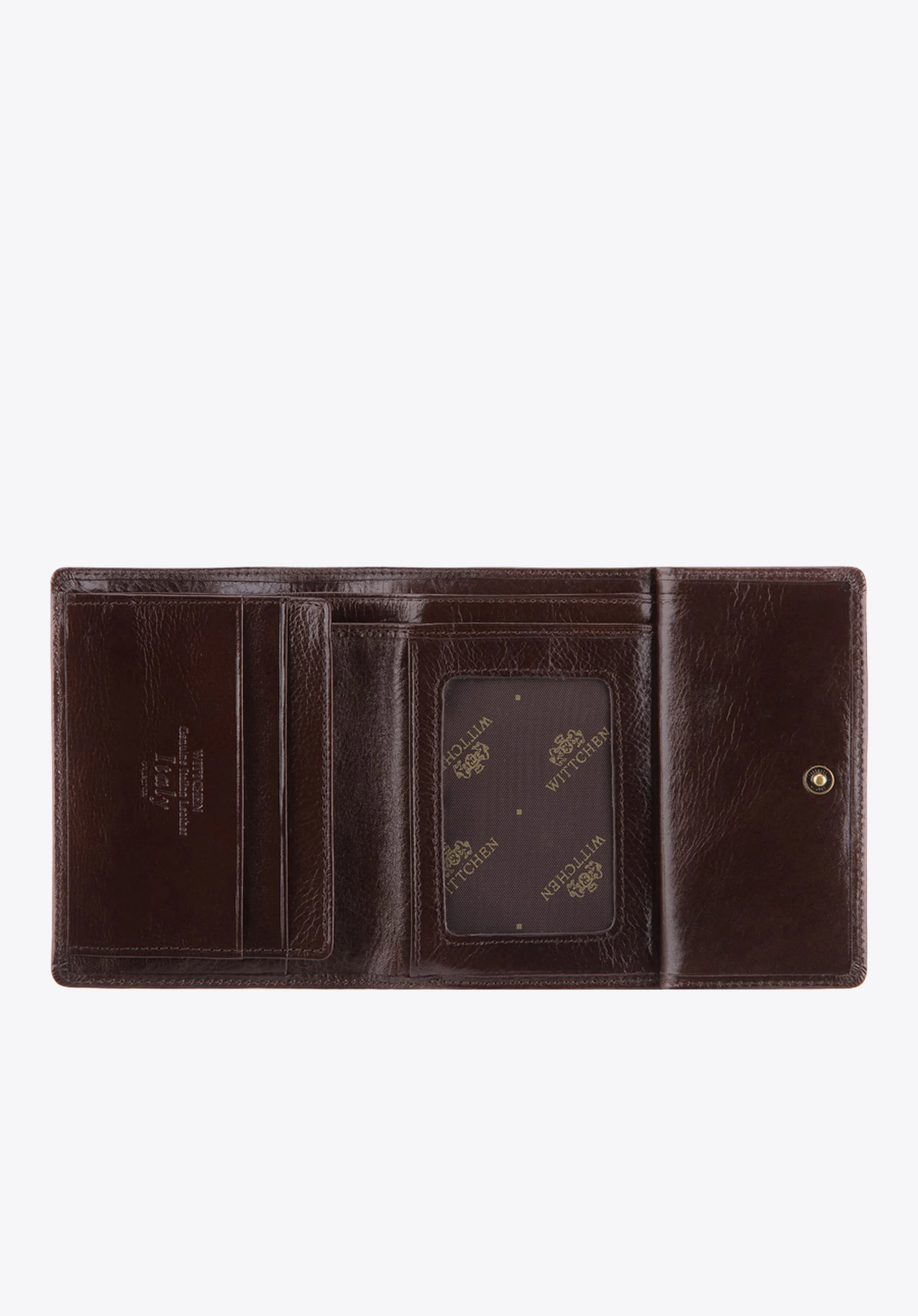 Damski portfel ze skóry na bigiel mały