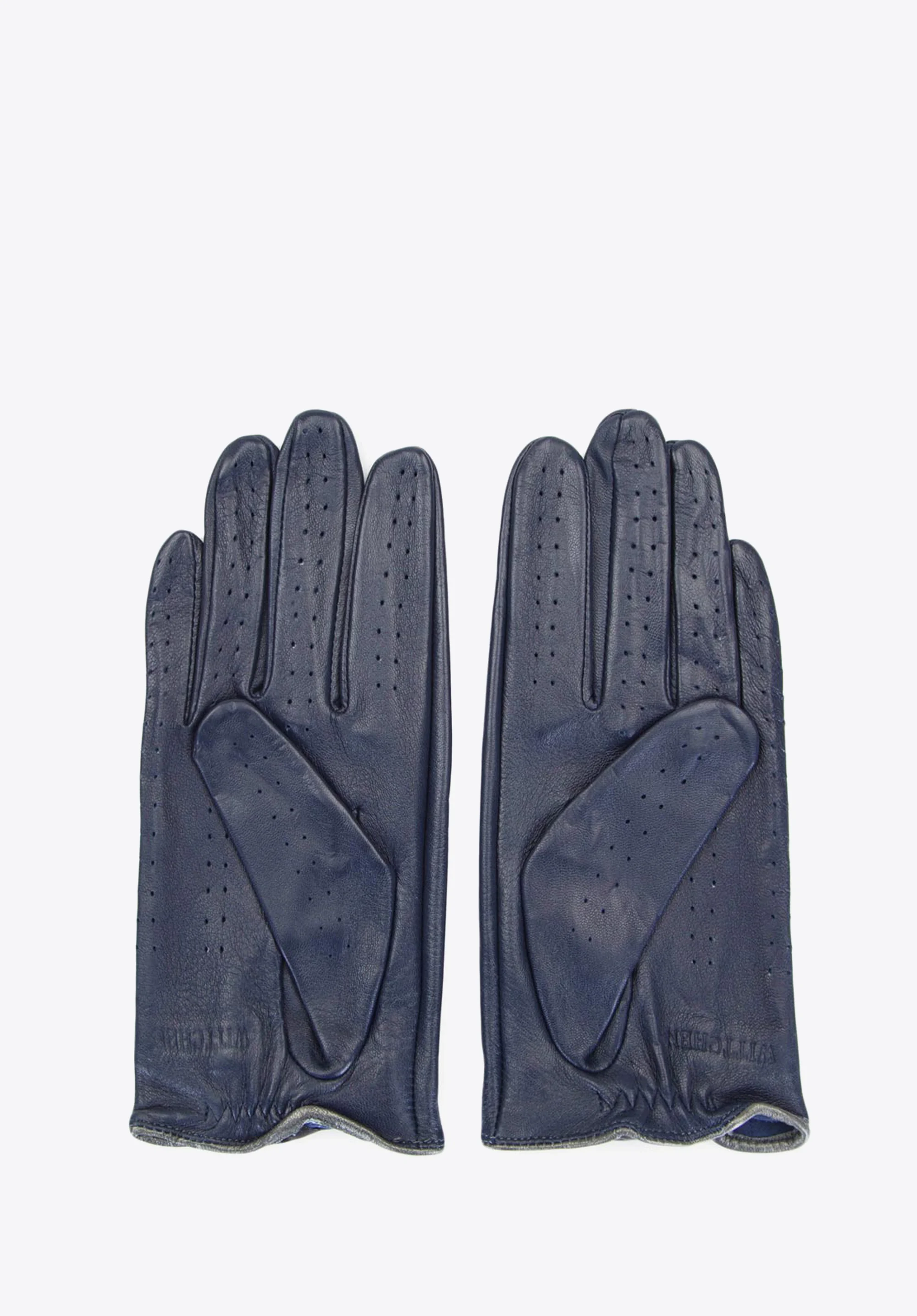 Damskie rękawiczki skórzane samochodowe