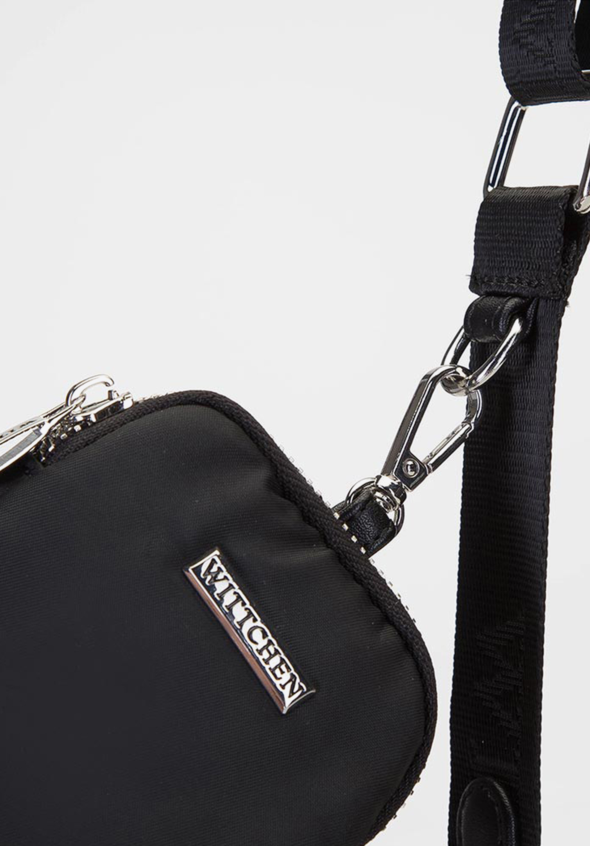 Torebka rogal z tkaniny z saszetką