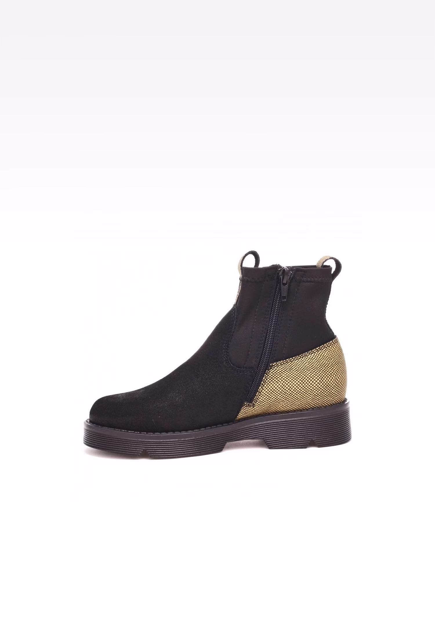 Trzewiki ocieplane BARTEK 4334-12RP, dla dziewcząt, czarno-złoty