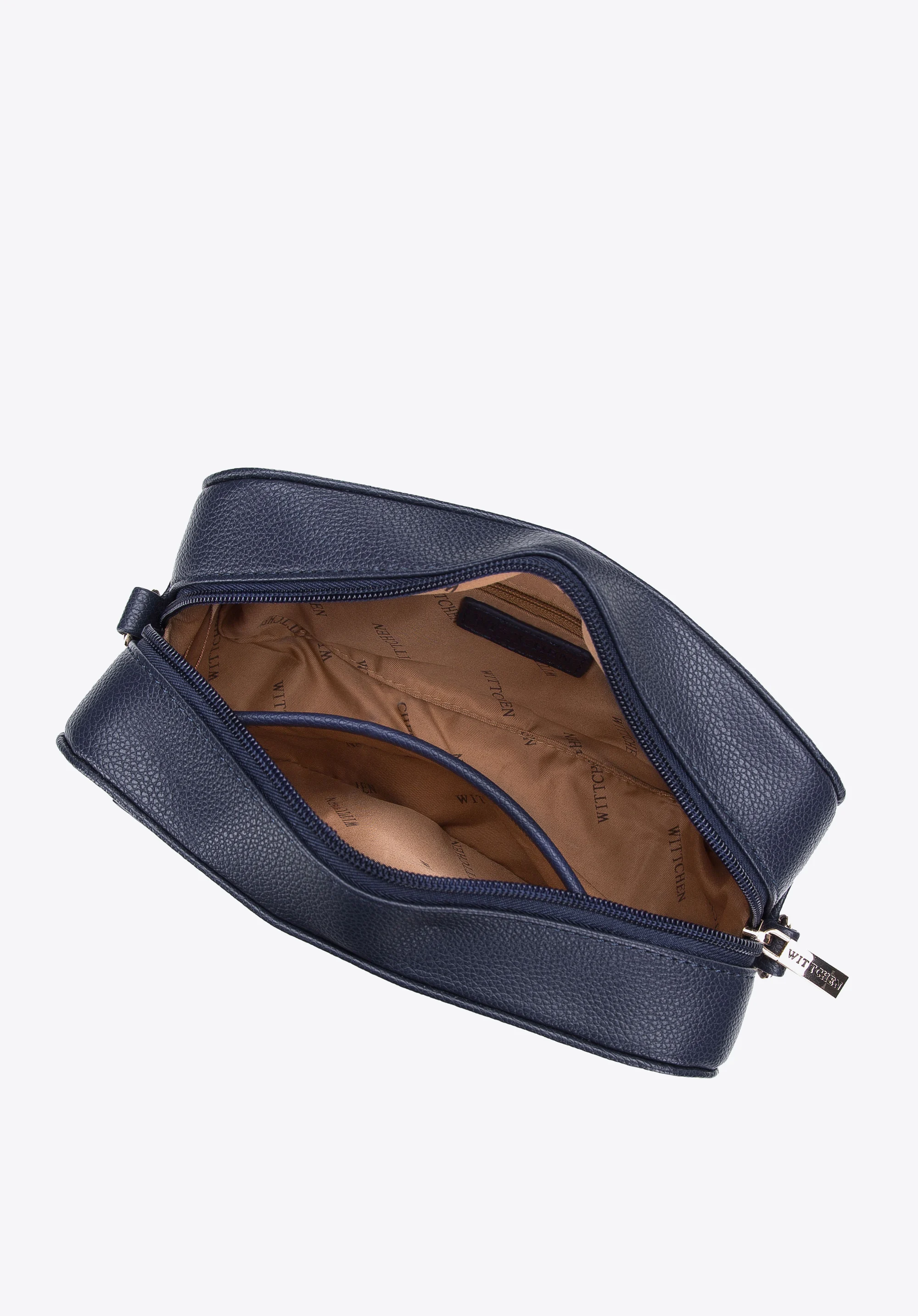 Damska listonoszka pudełkowa z obszytą kieszenią