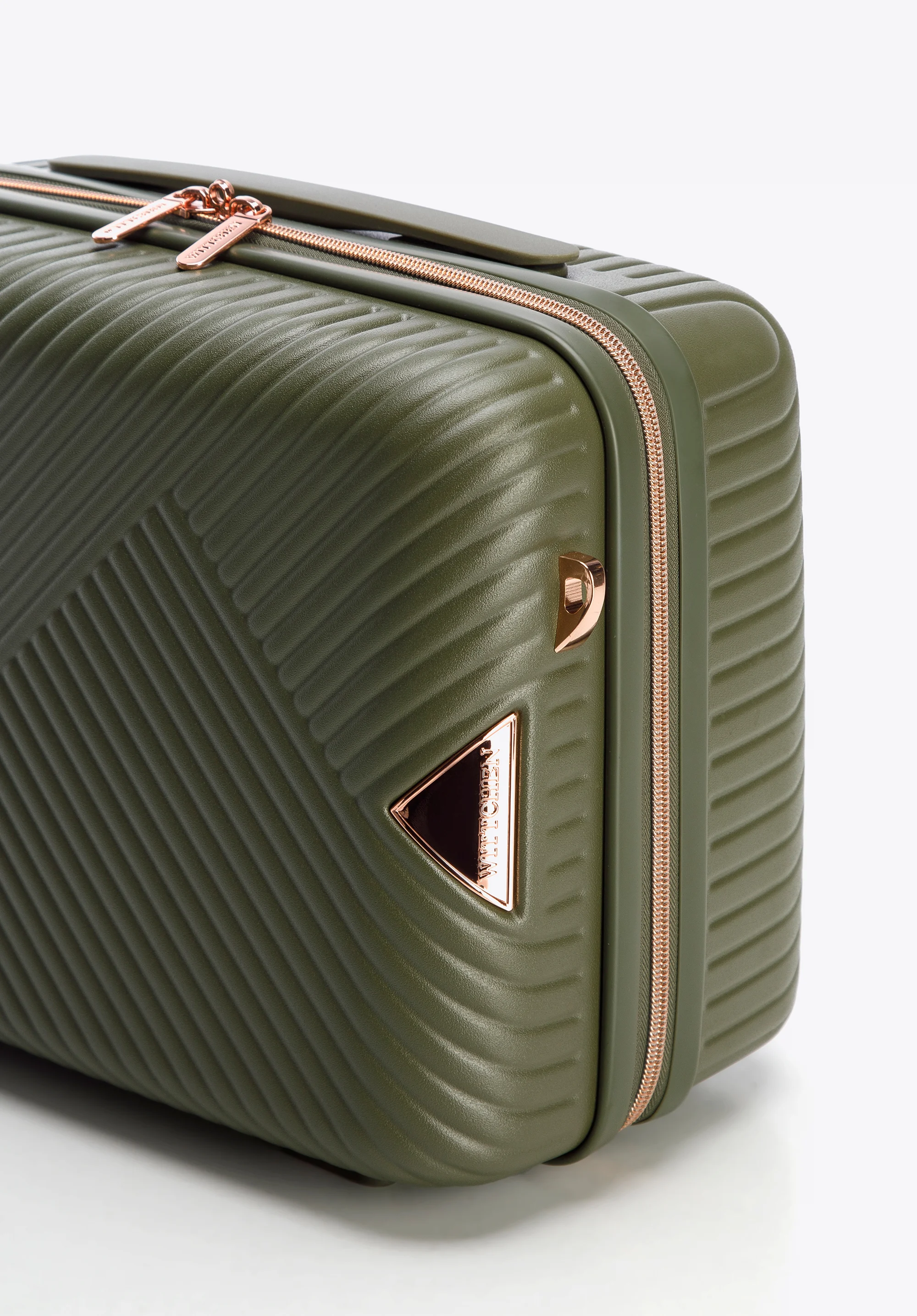 Walizka kabinowa z polikarbonu w paseczki