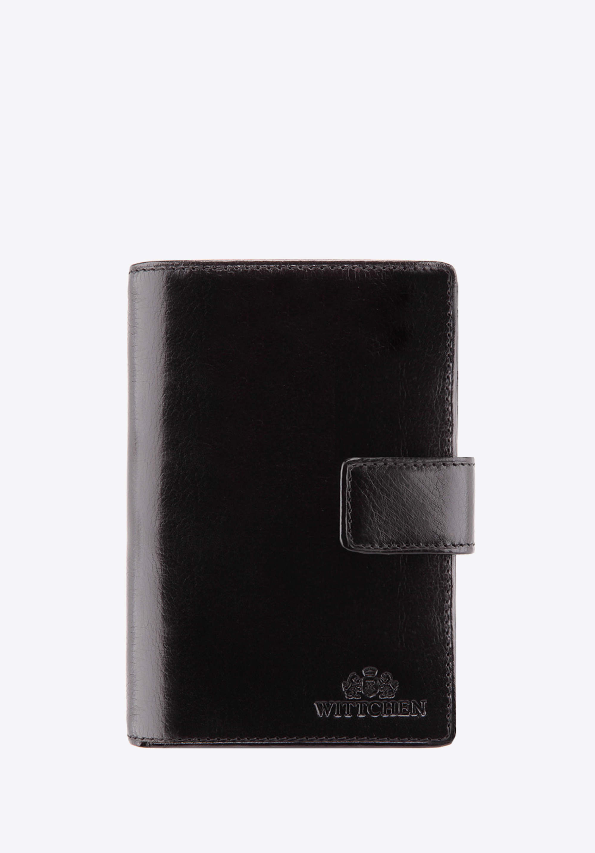 Męski portfel ze skóry zapinany na napę