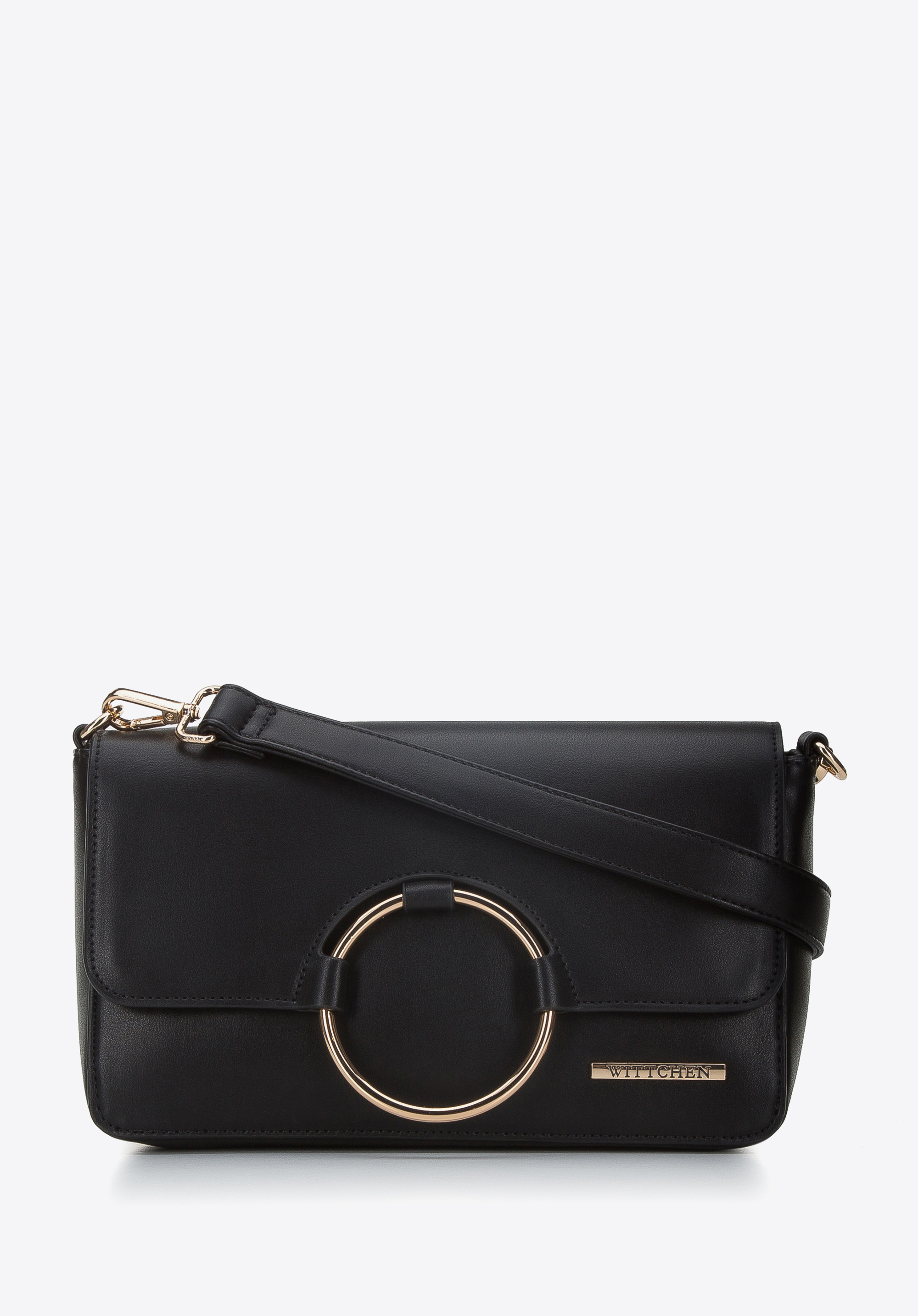 Damska torebka z kółkiem na klapie