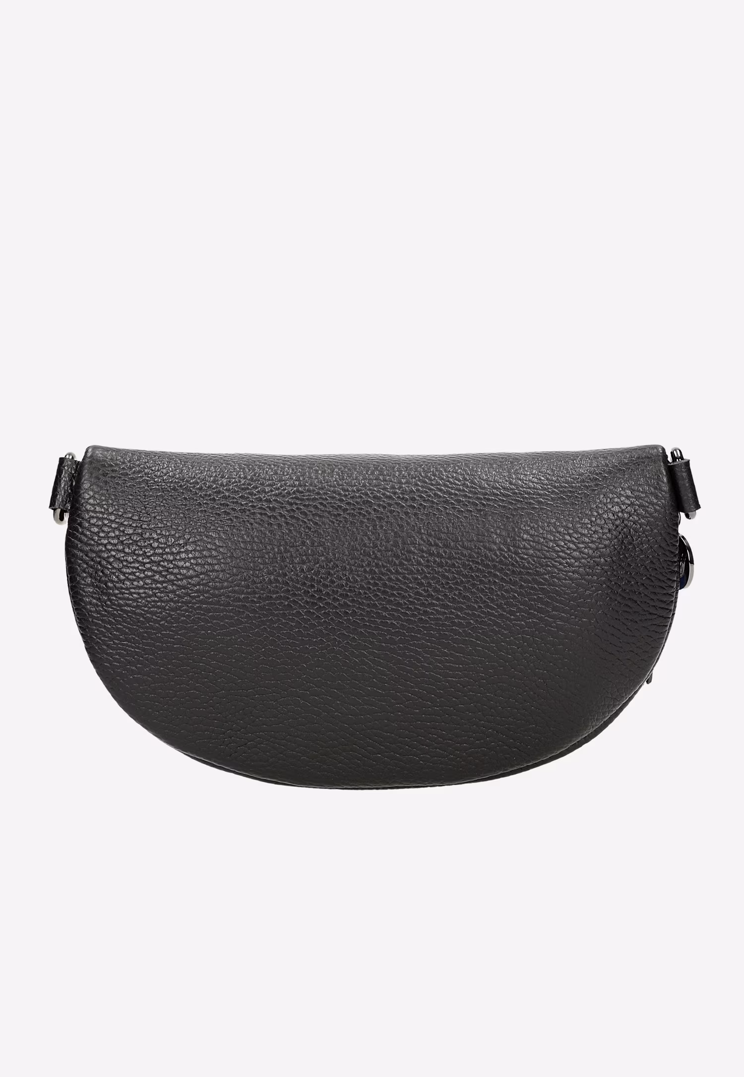 Czarna skórzana torebka nerka