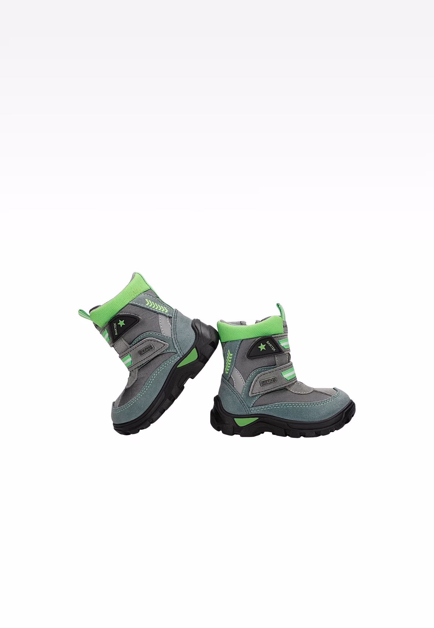 Trzewiki ocieplane BARTEK T-51522/214, szaro-zielony