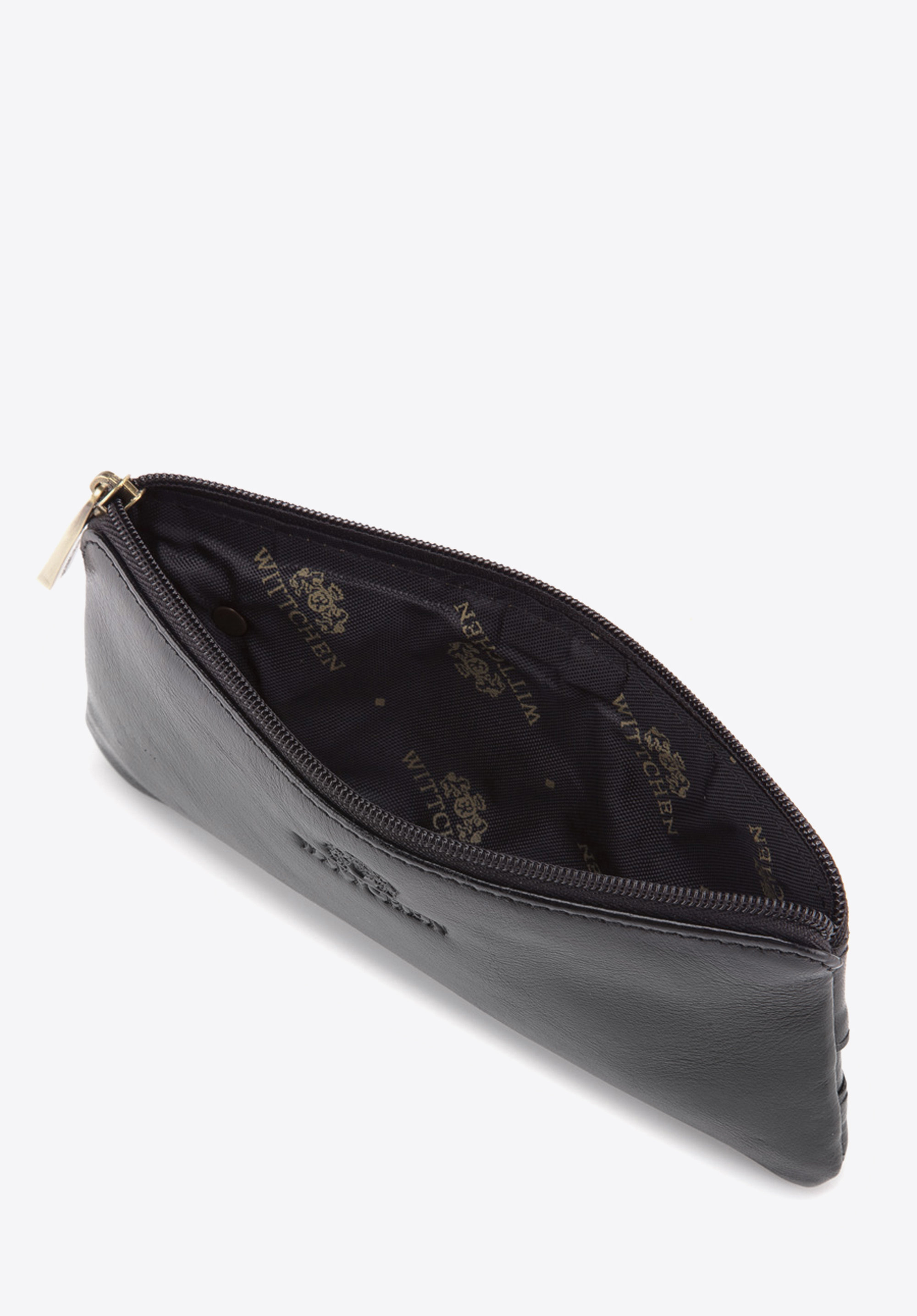 Etui na klucze skórzane z półotwartą kieszenią