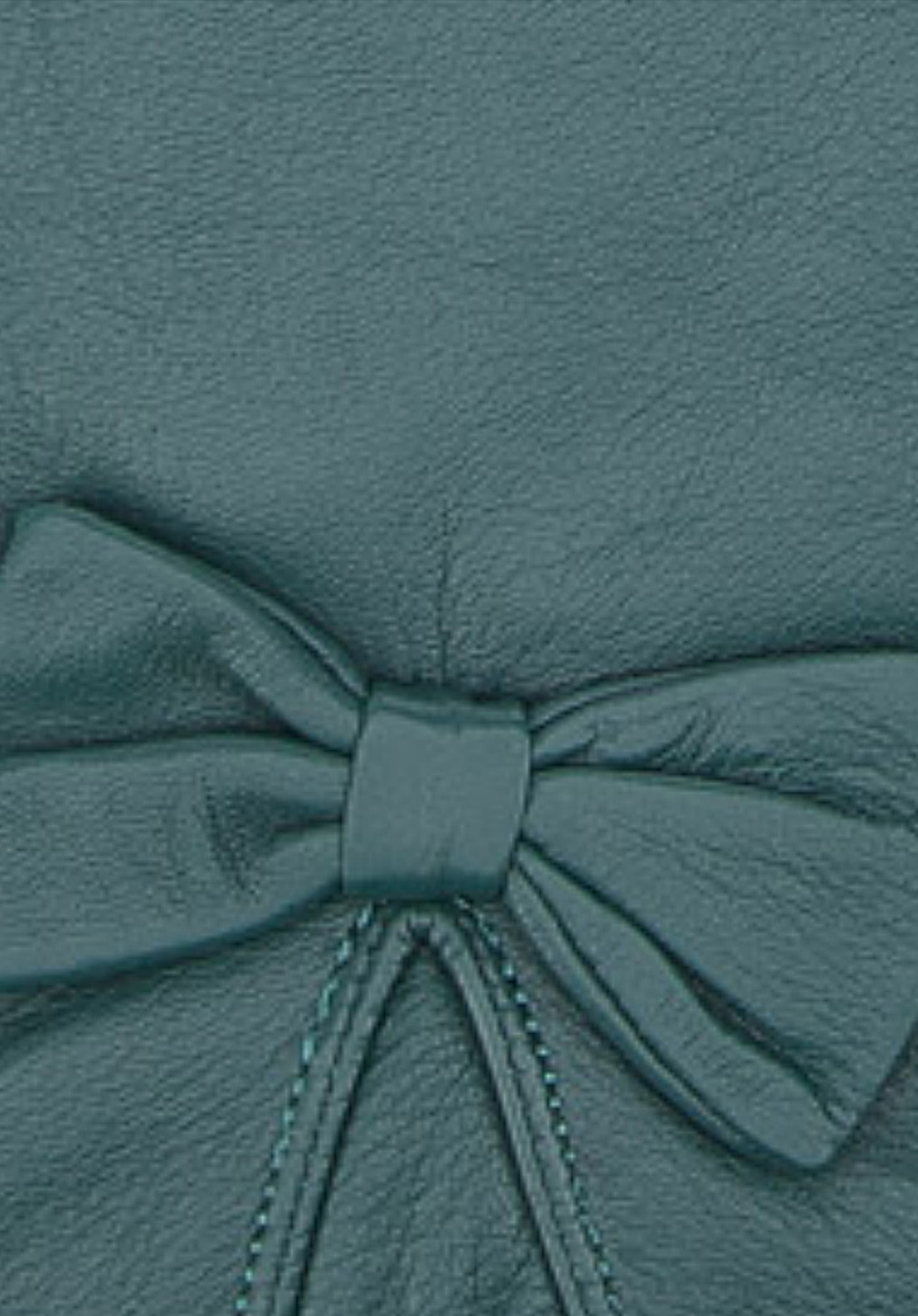 Damskie rękawiczki skórzane z kokardką