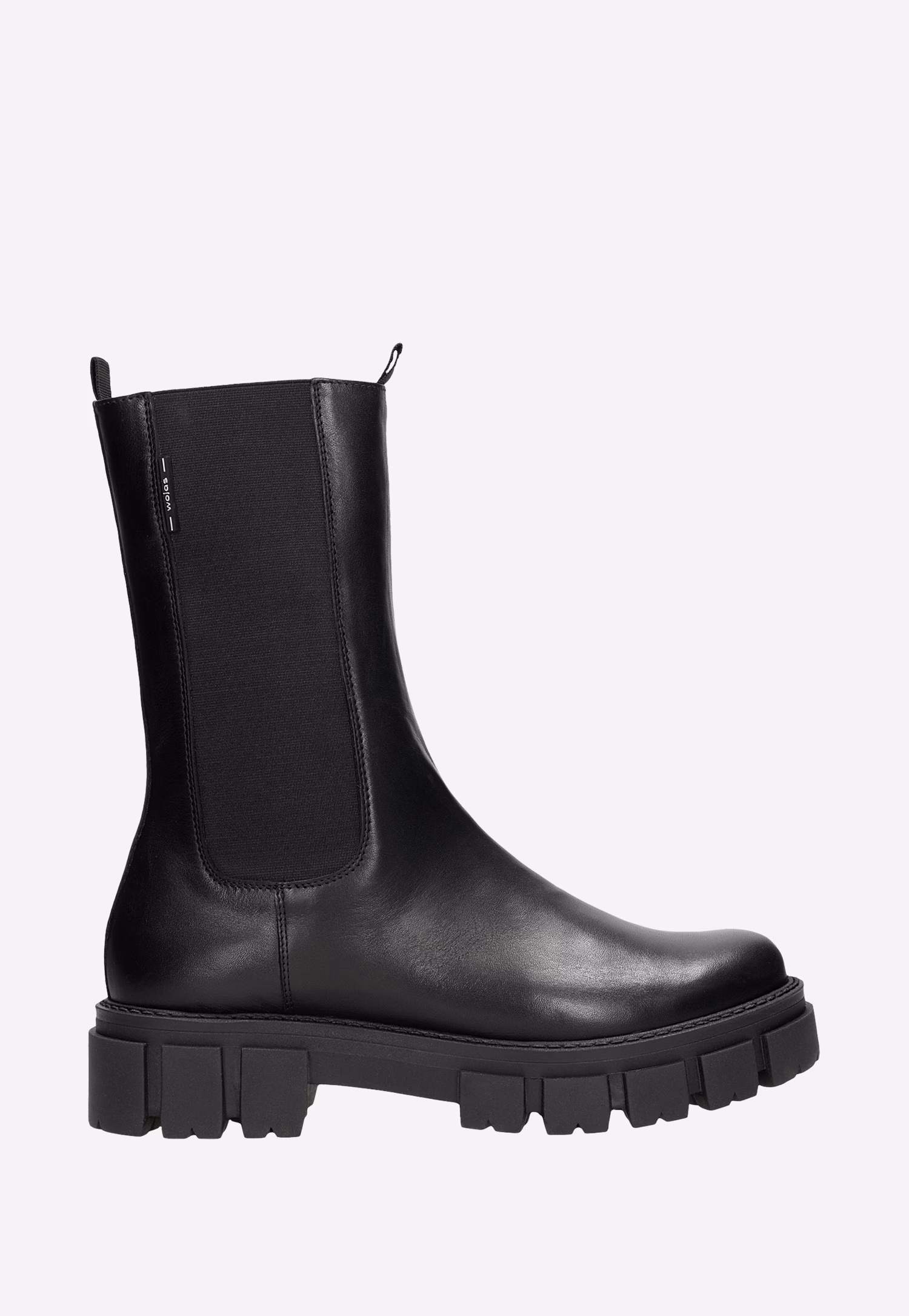 Czarne skórzane sztyblety damskie