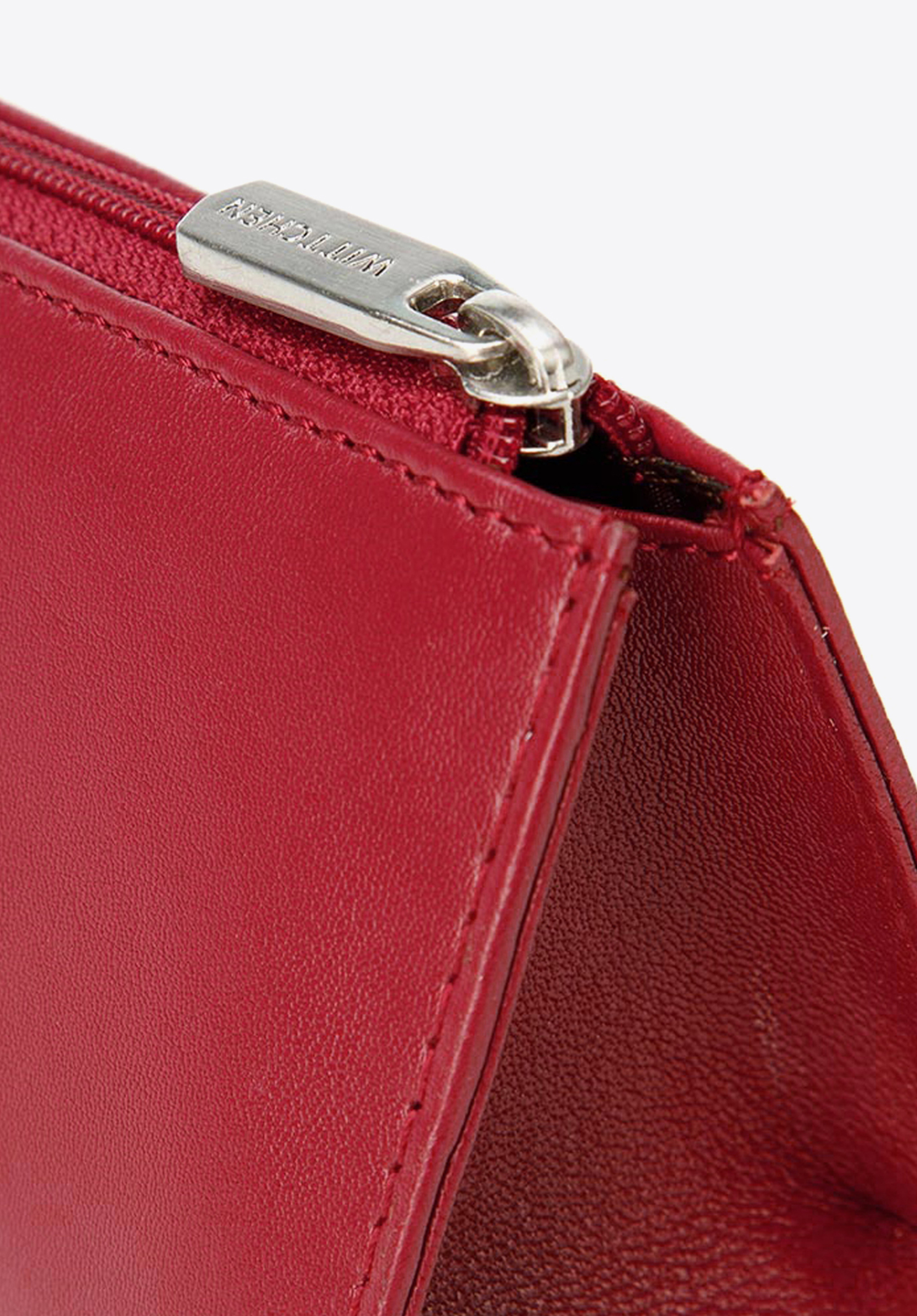 Etui na okulary ze skóry trójkątne