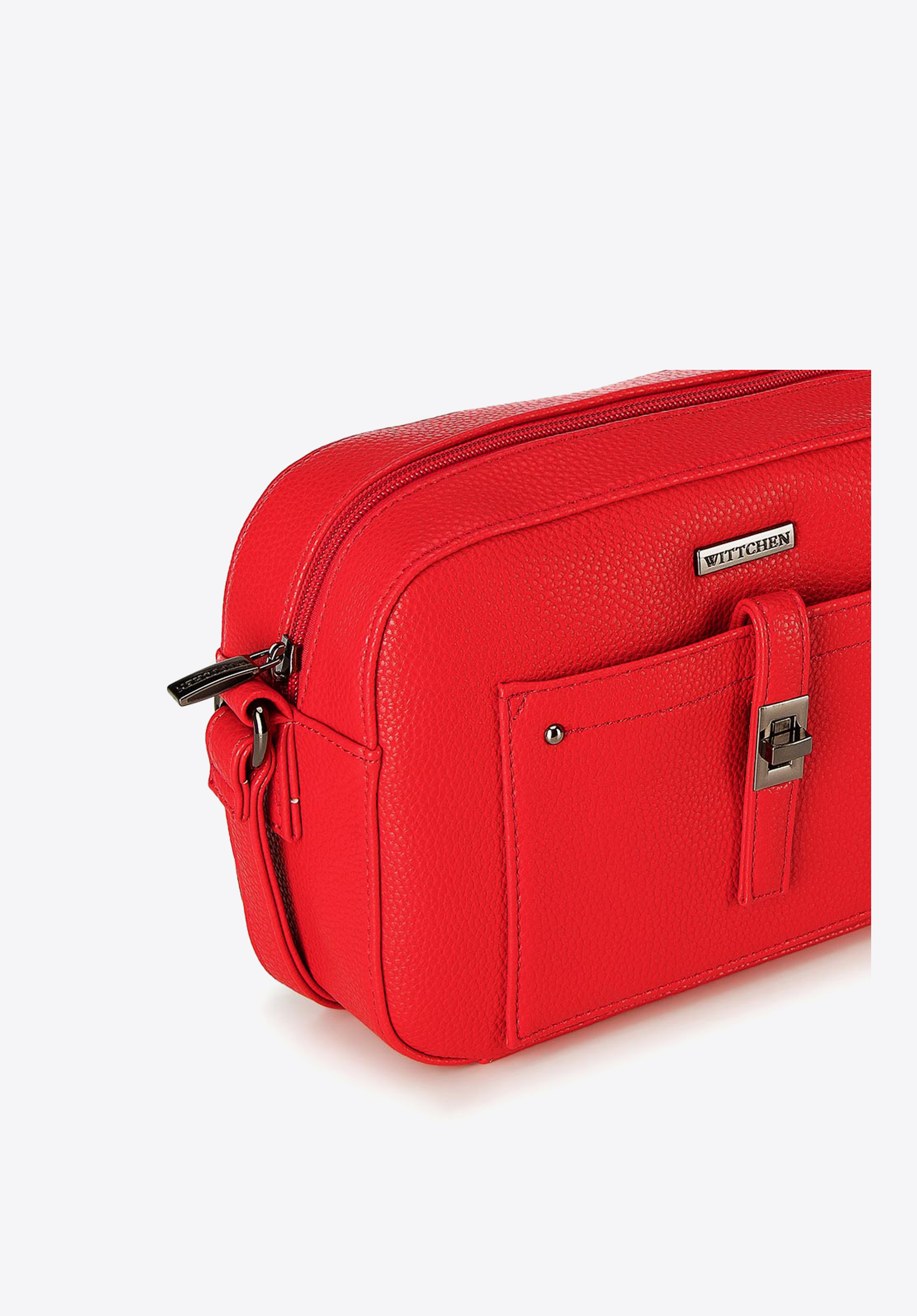 Damska listonoszka z kieszenią z przodu