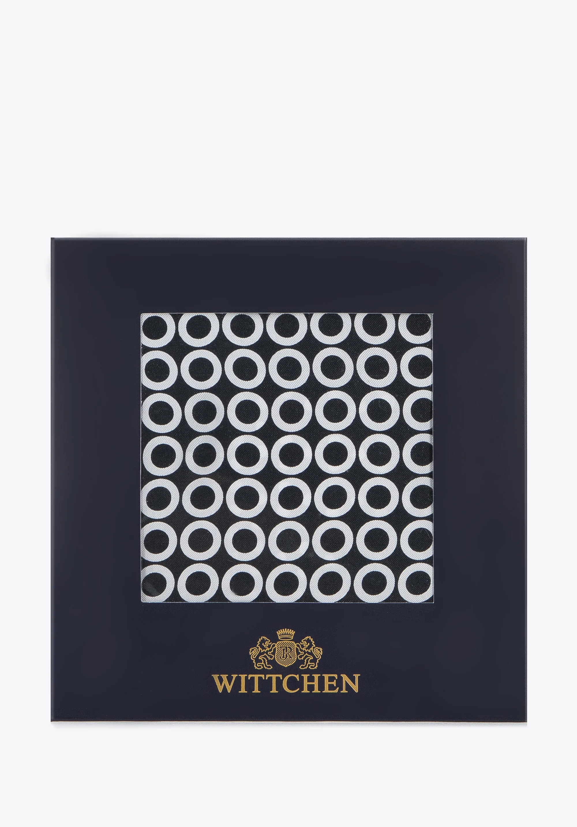 Poszetka jedwabna we wzory