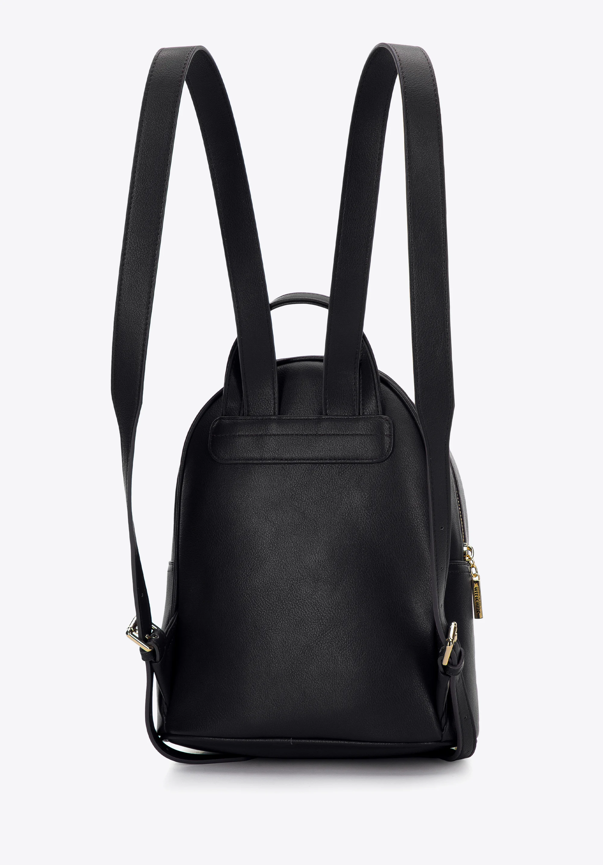 Damski plecak skórzany z marszczeniem