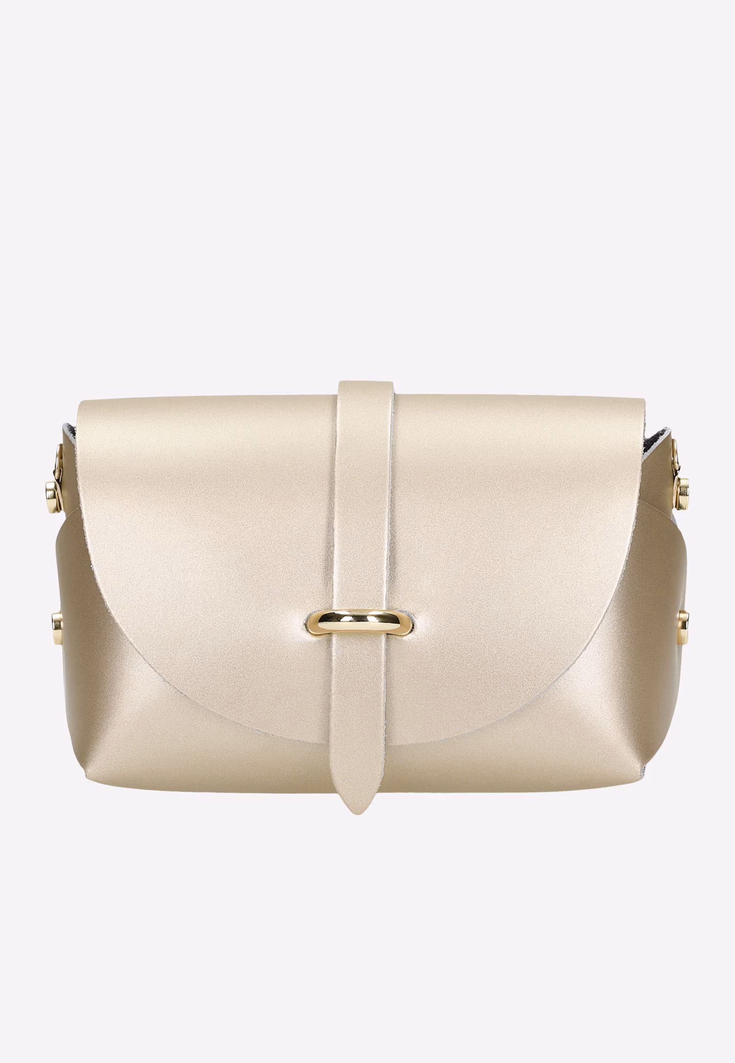 Metaliczna złota wizytowa torebka damska