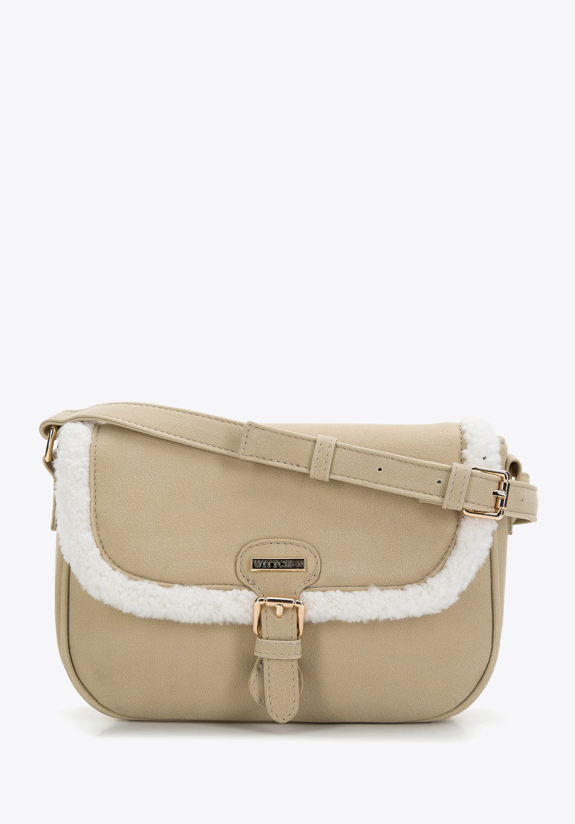 Damska listonoszka ze sztucznym futerkiem