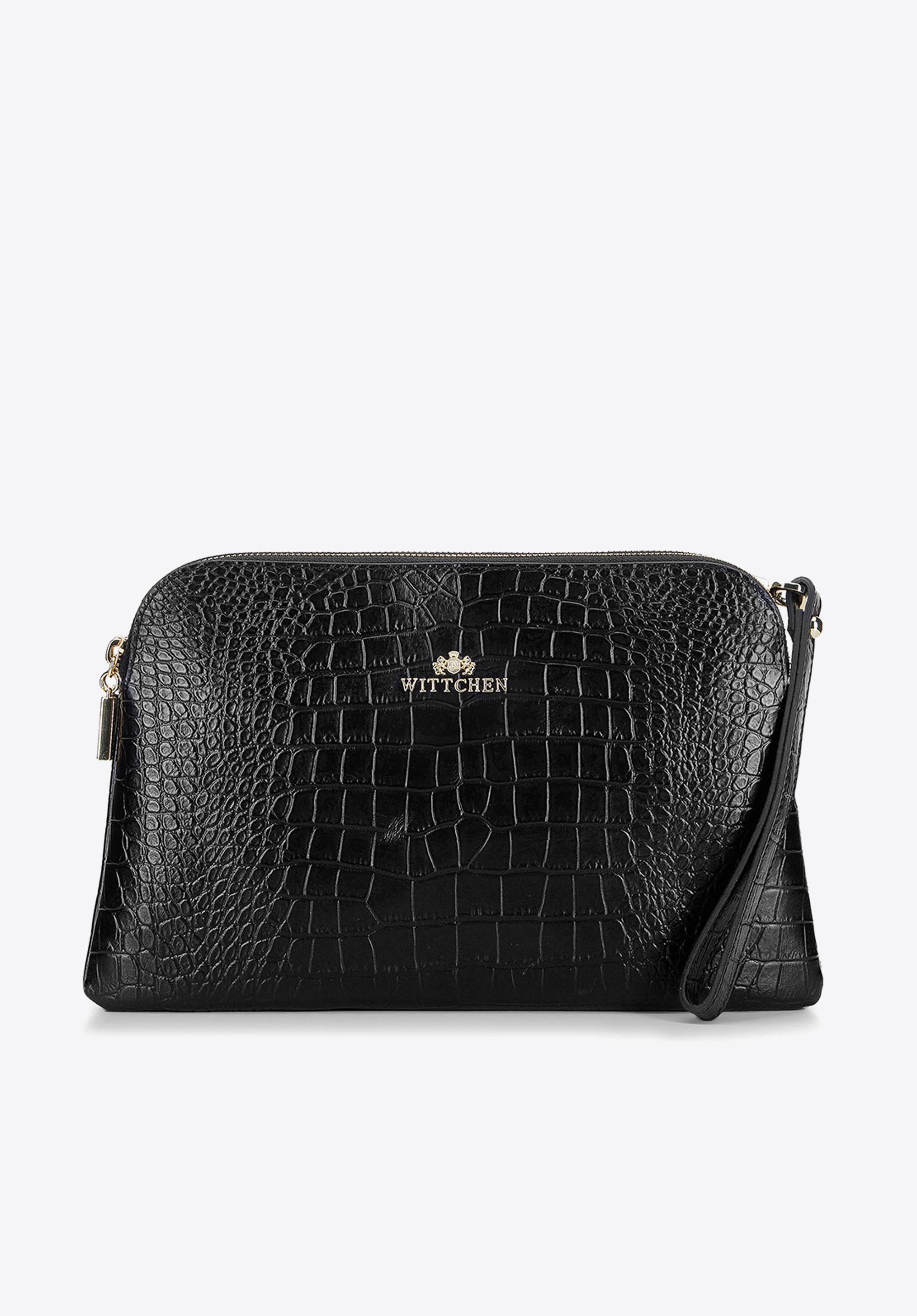 Damska listonoszka ze skóry trapezowa mała