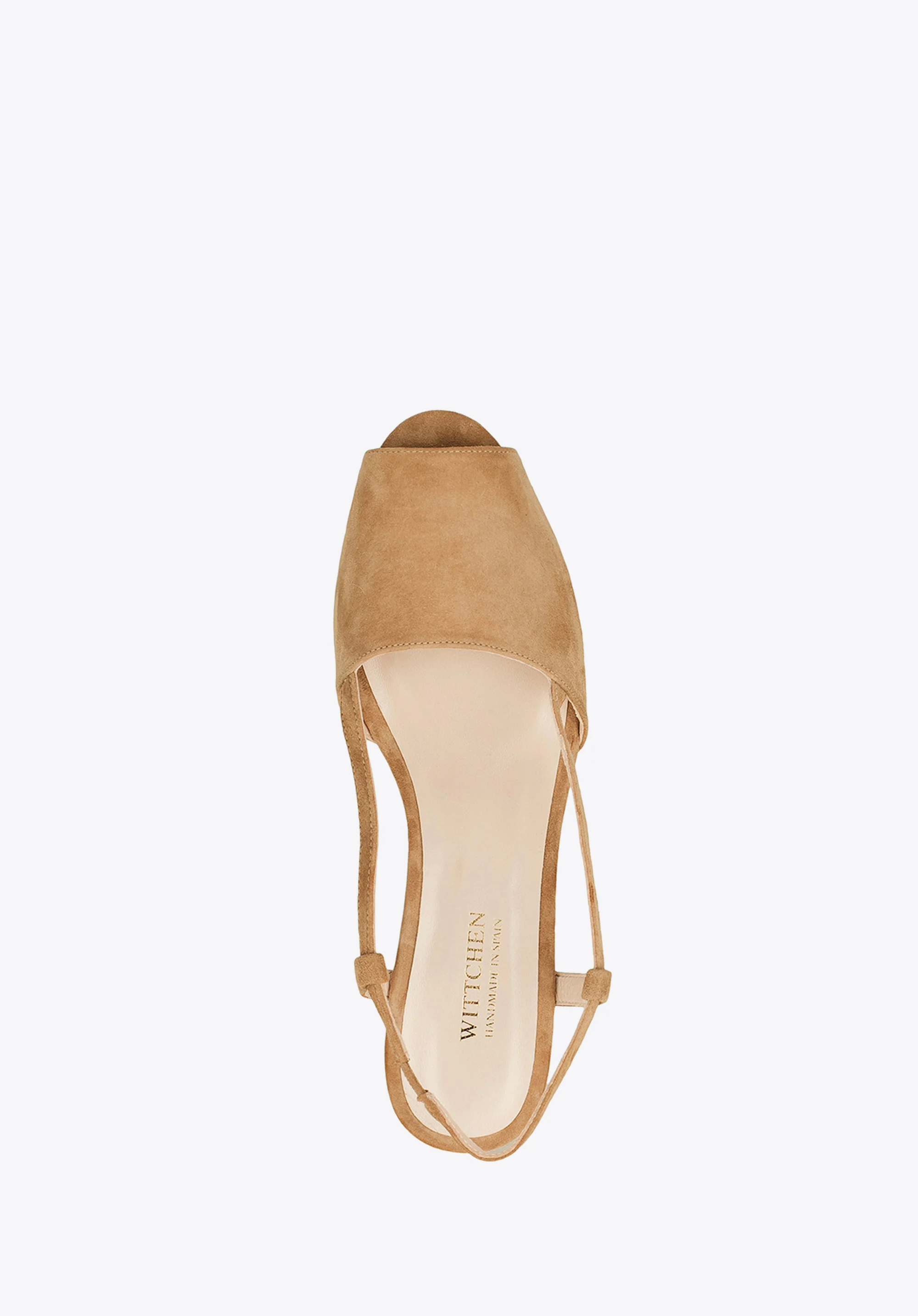 Damskie sandały z zamszu peep toe