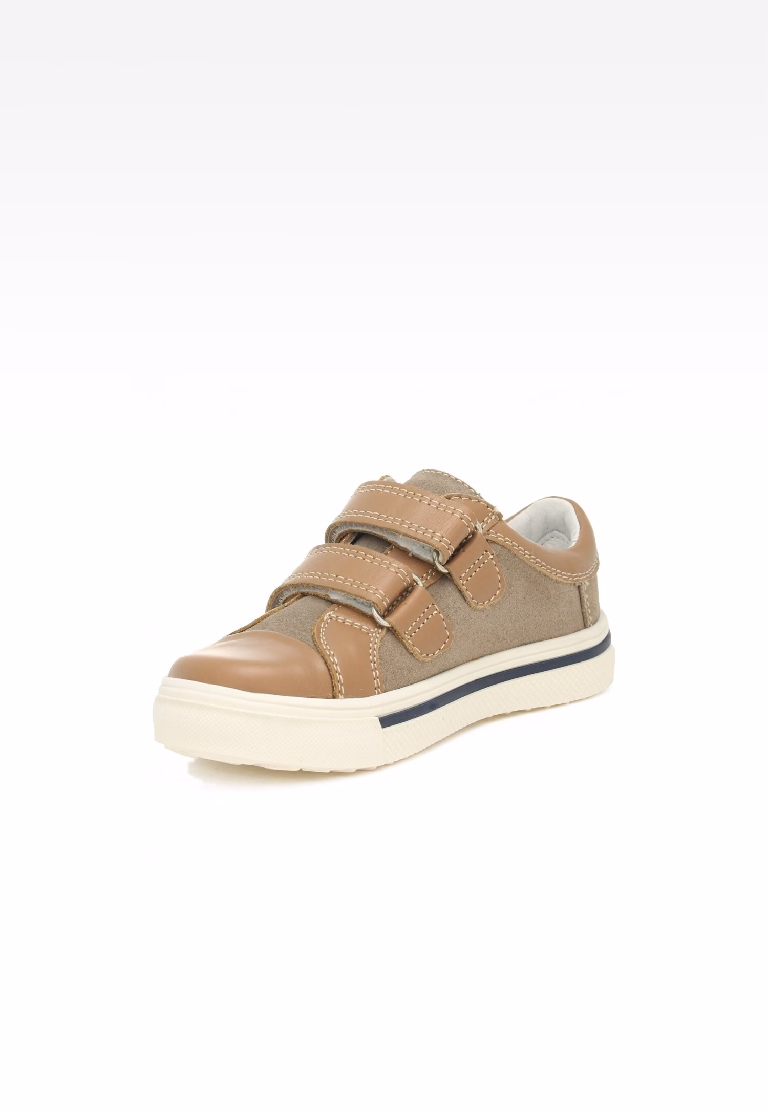 Półbuty BARTEK 018607-001 II, beżowo-niebieski