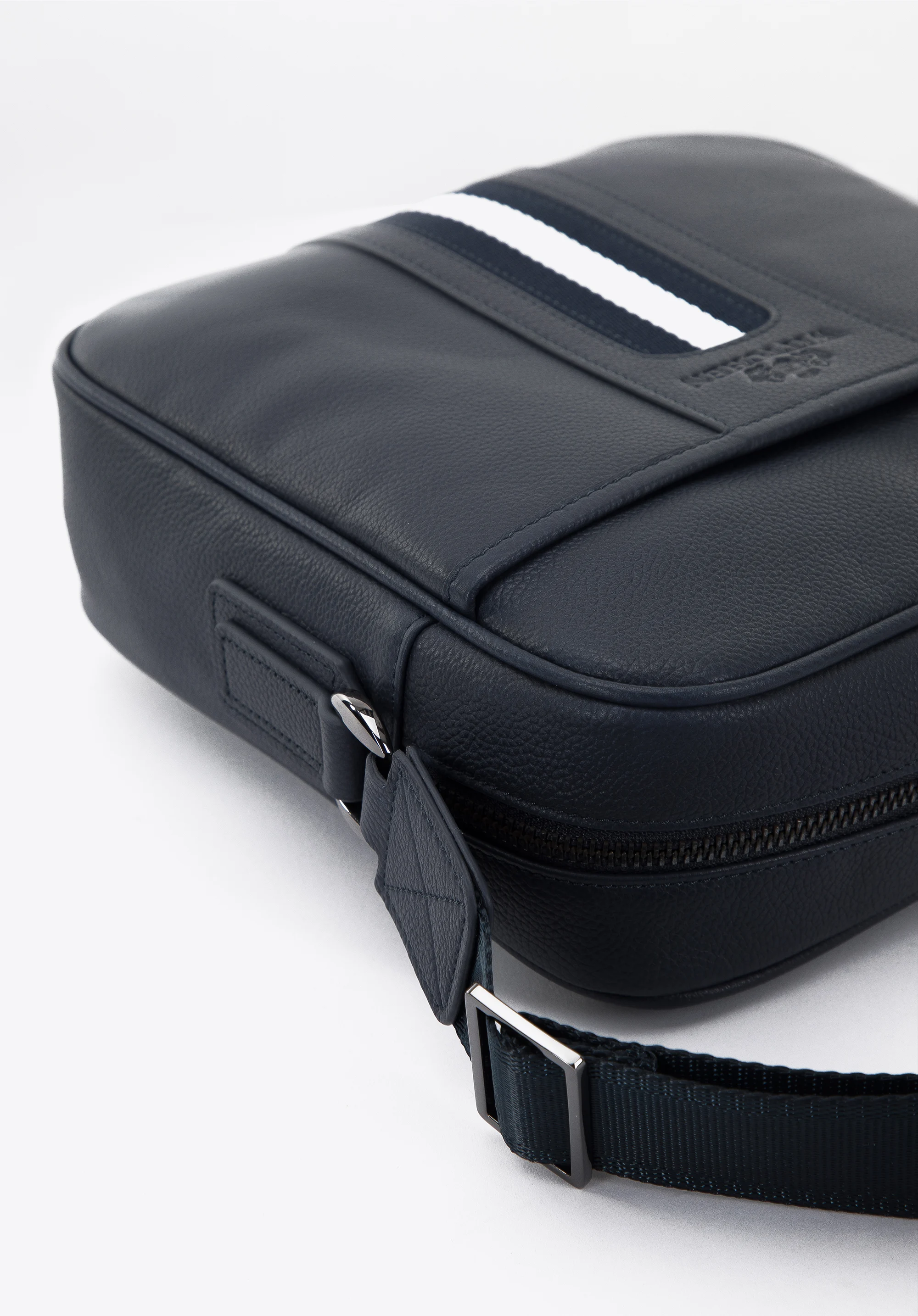 Męska listonoszka skórzana z tasiemką