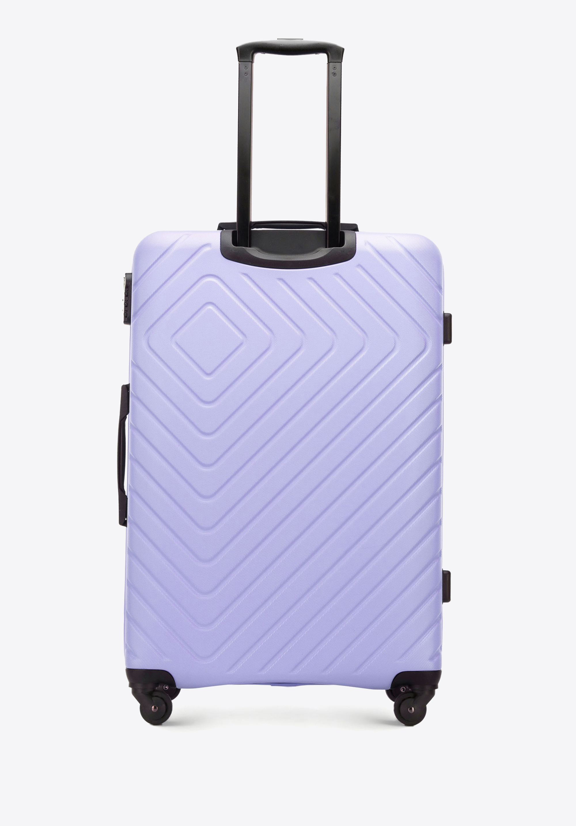 Walizka kabinowa z ABS-u z geometrycznym tłoczeniem