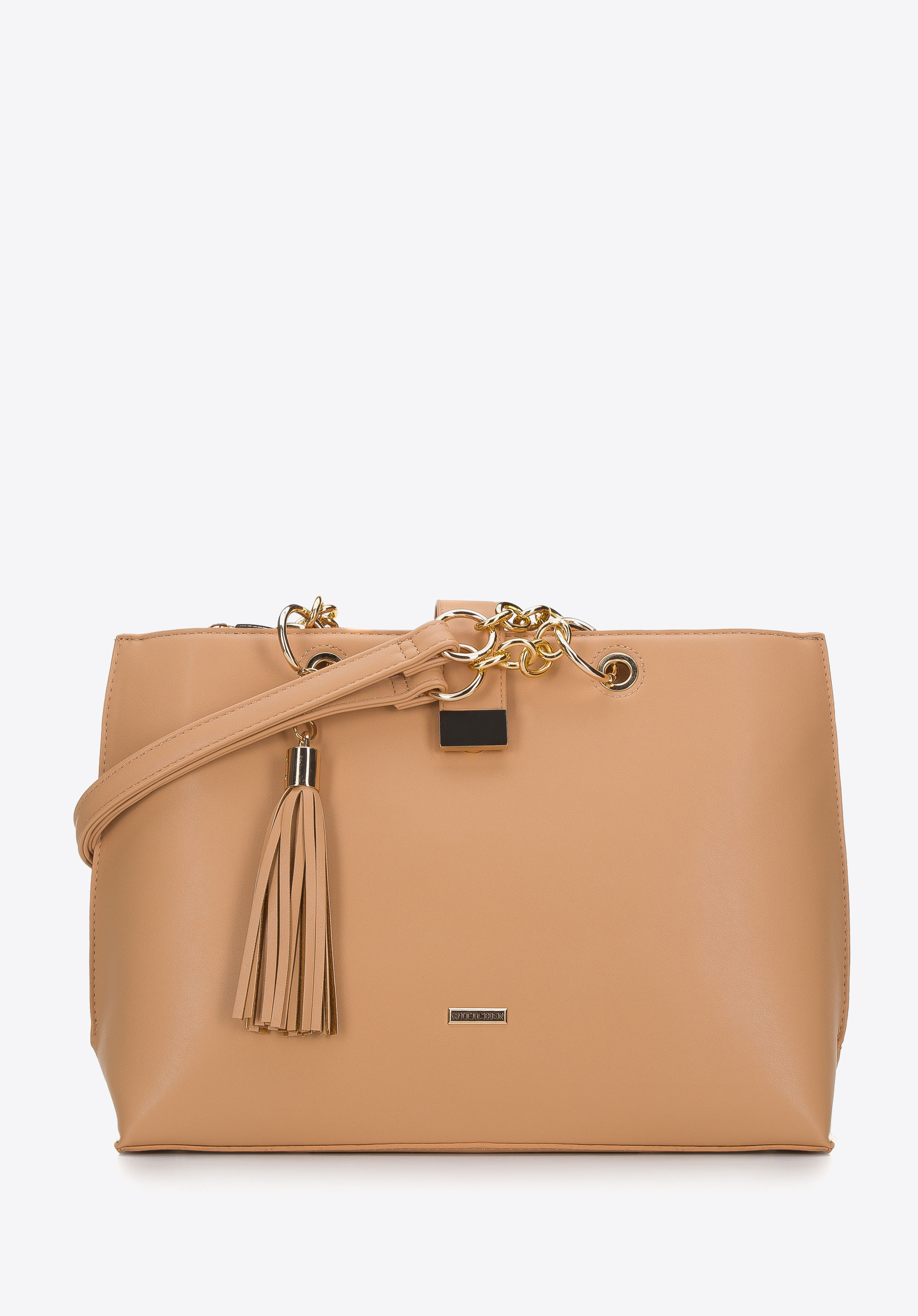 Torebka shopperka z łańcuchami