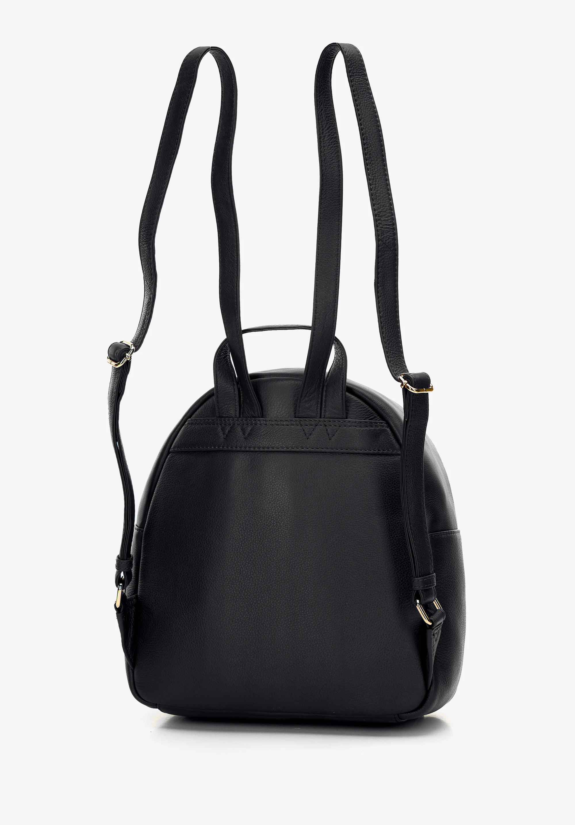 Damski plecak skórzany ukośnie pikowany