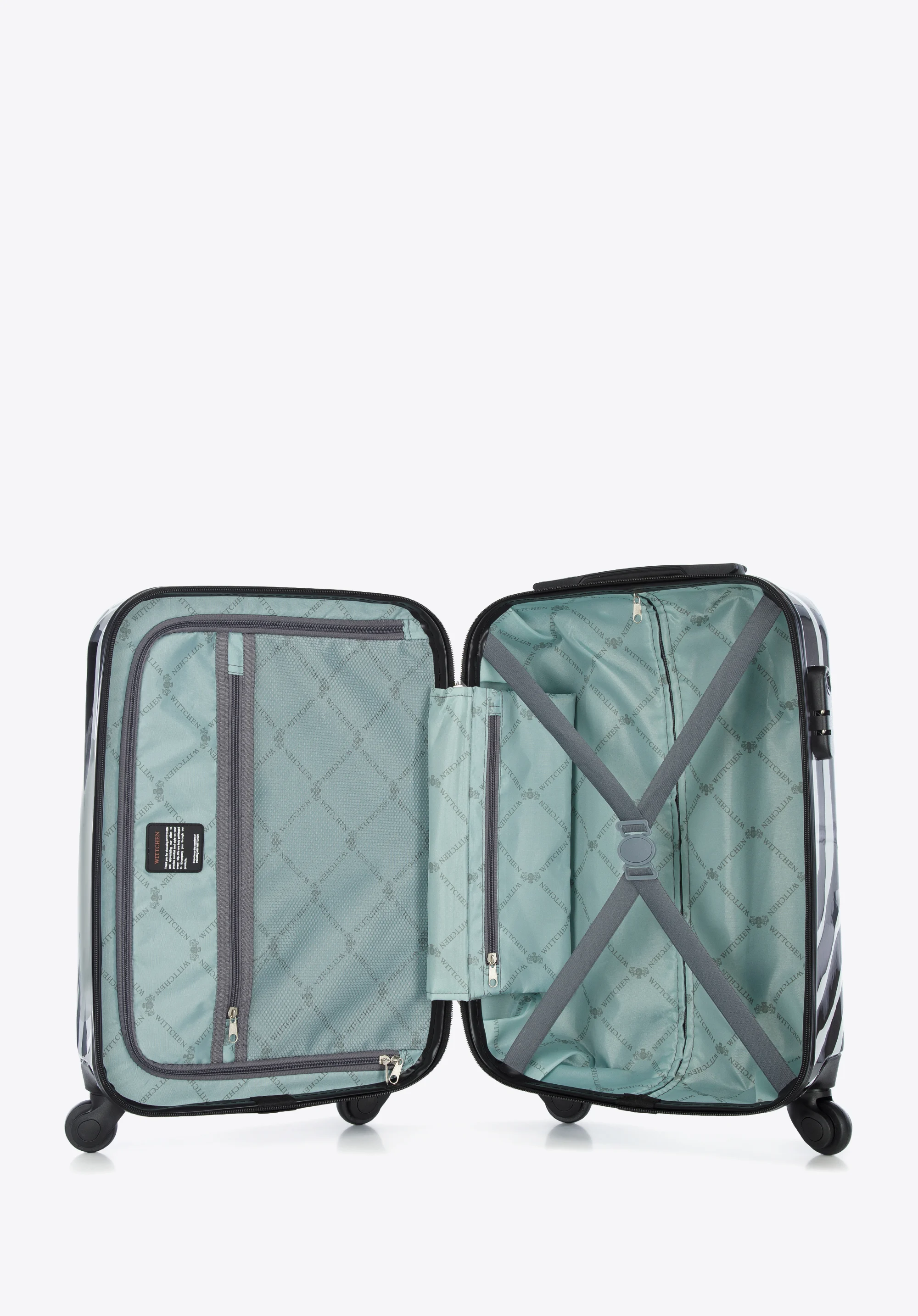 Walizka kabinowa z ABS-u z nadrukiem