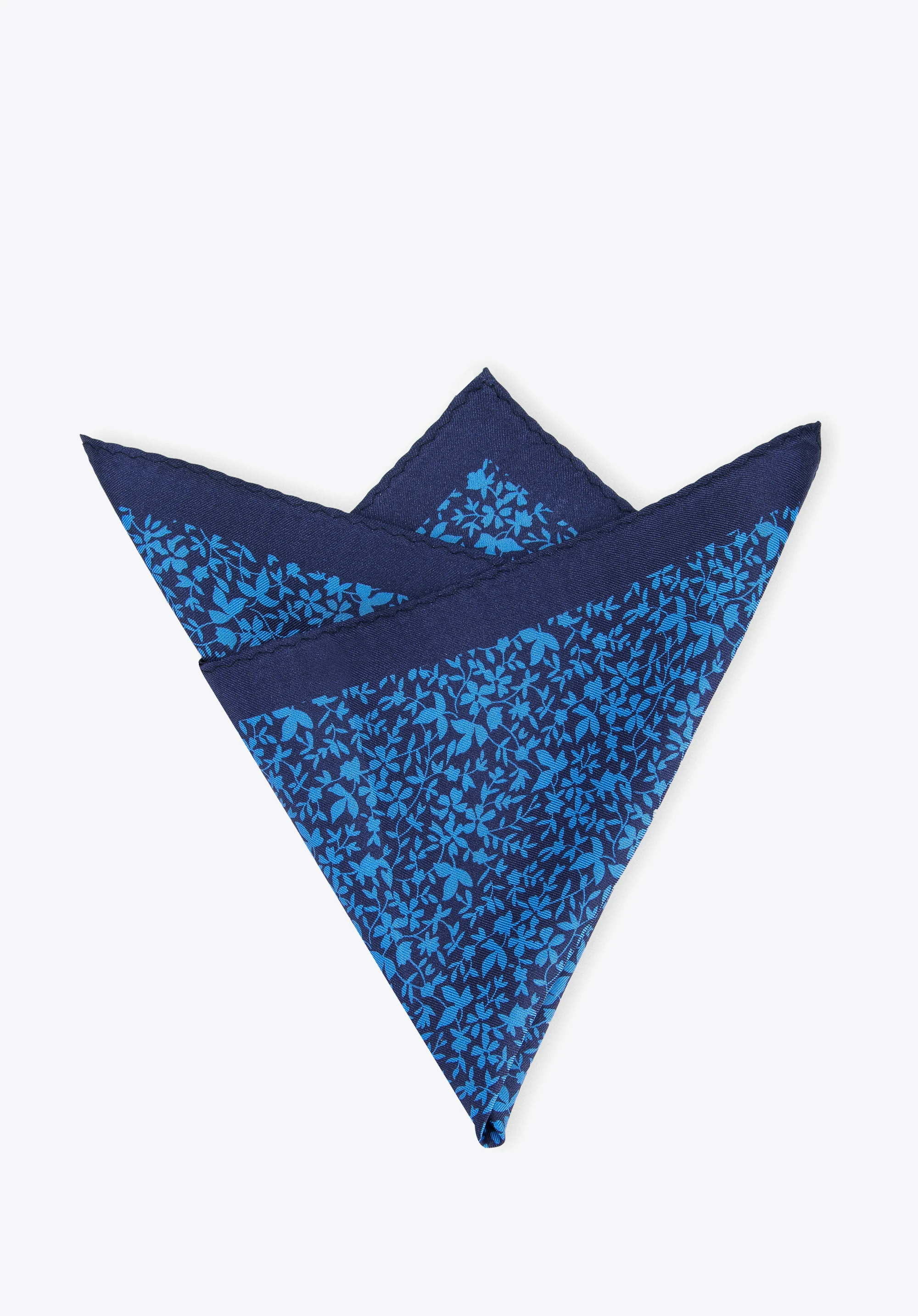 Poszetka jedwabna we wzory