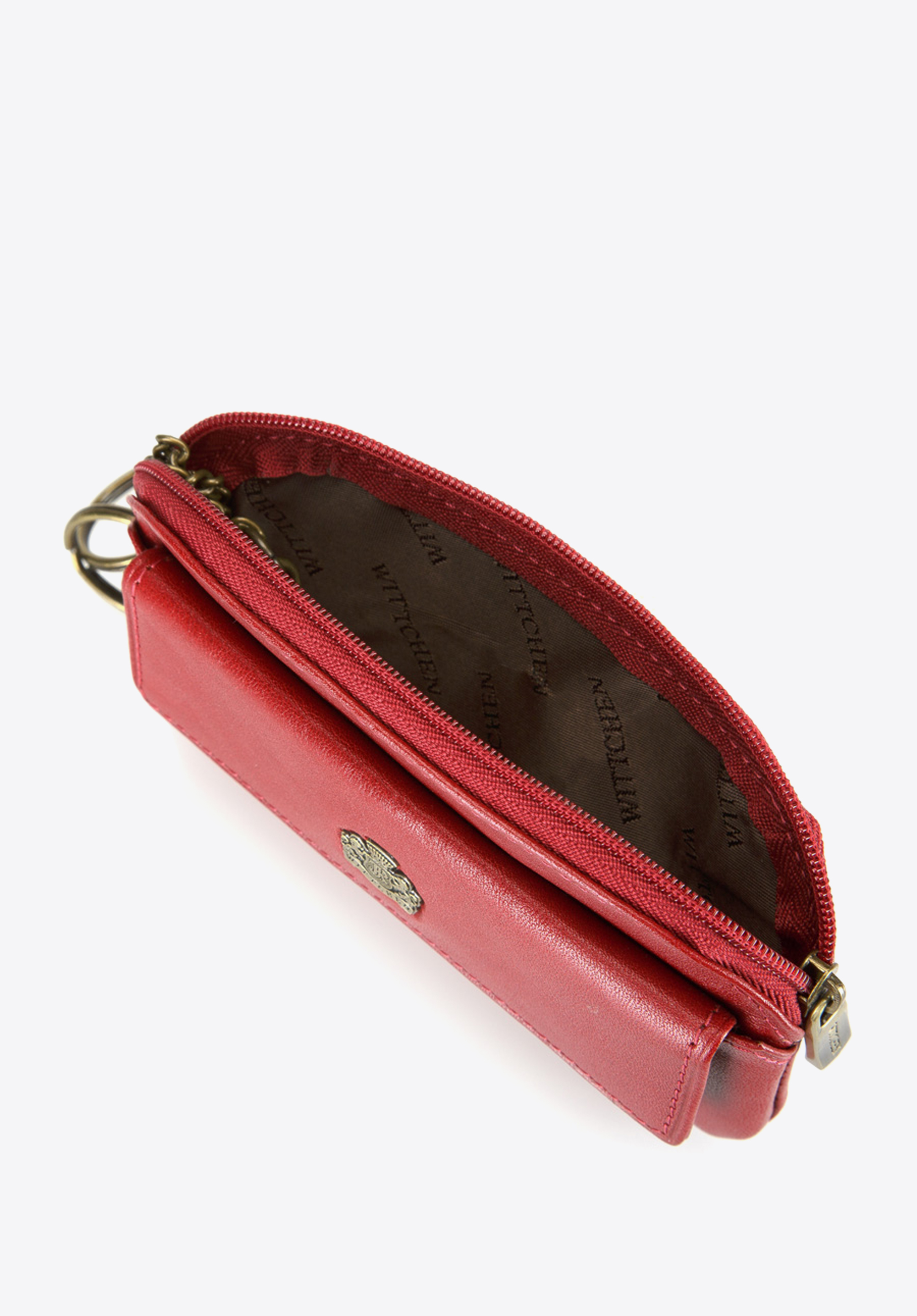 Etui na klucze skórzane z kieszenią