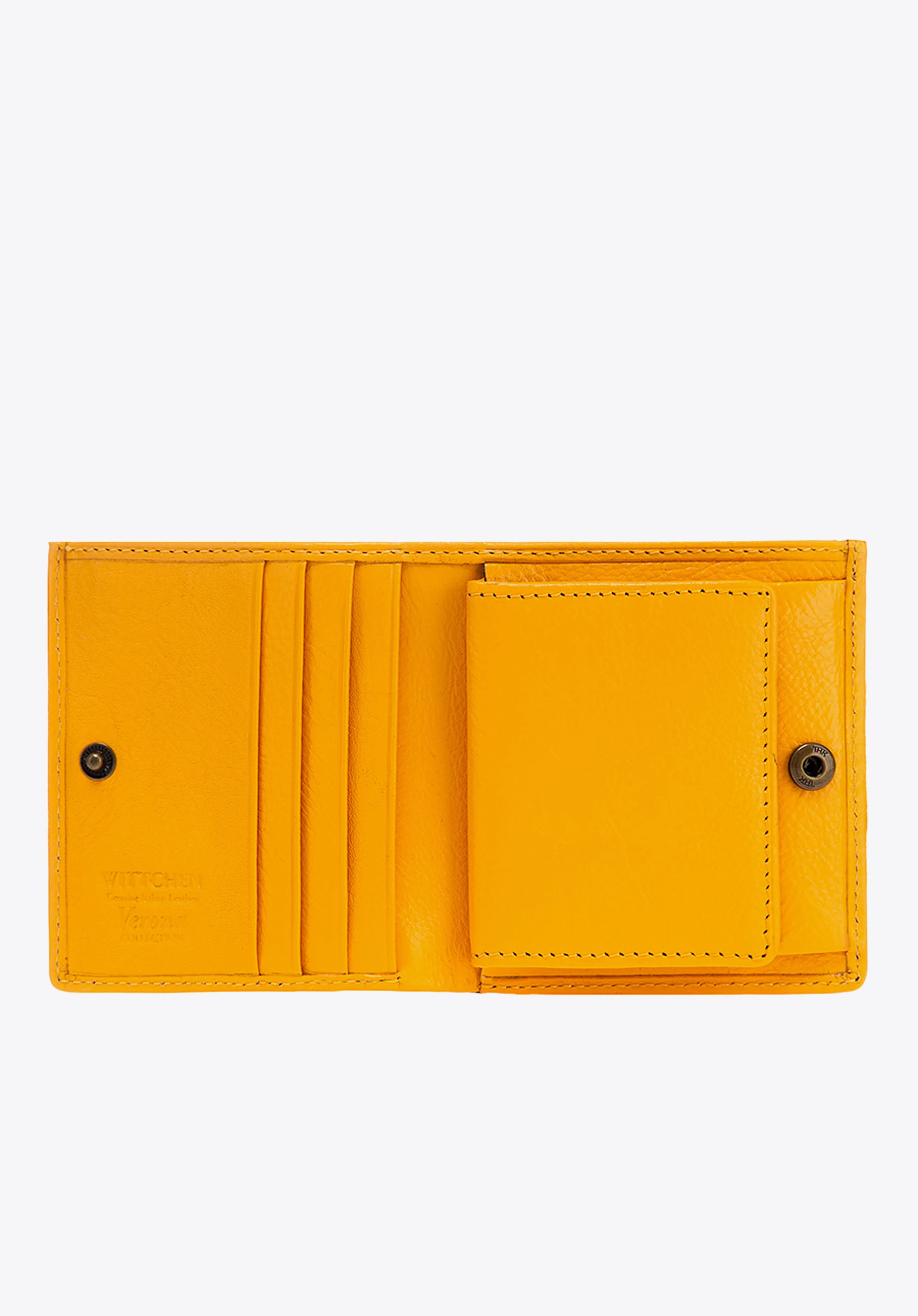 Damski portfel ze skóry lakierowany mały