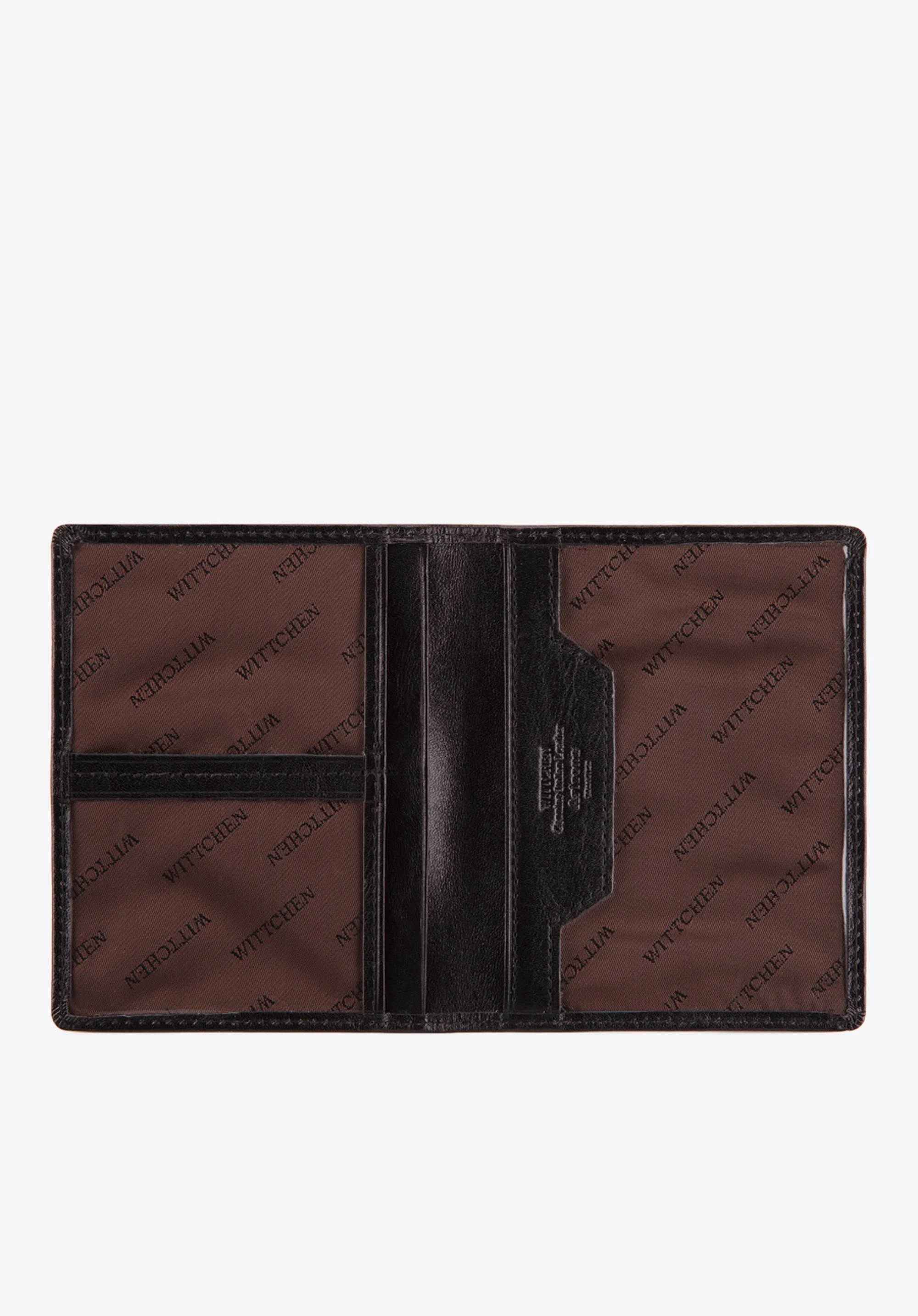 Etui na dokumenty skórzane z transparentnymi kieszeniami